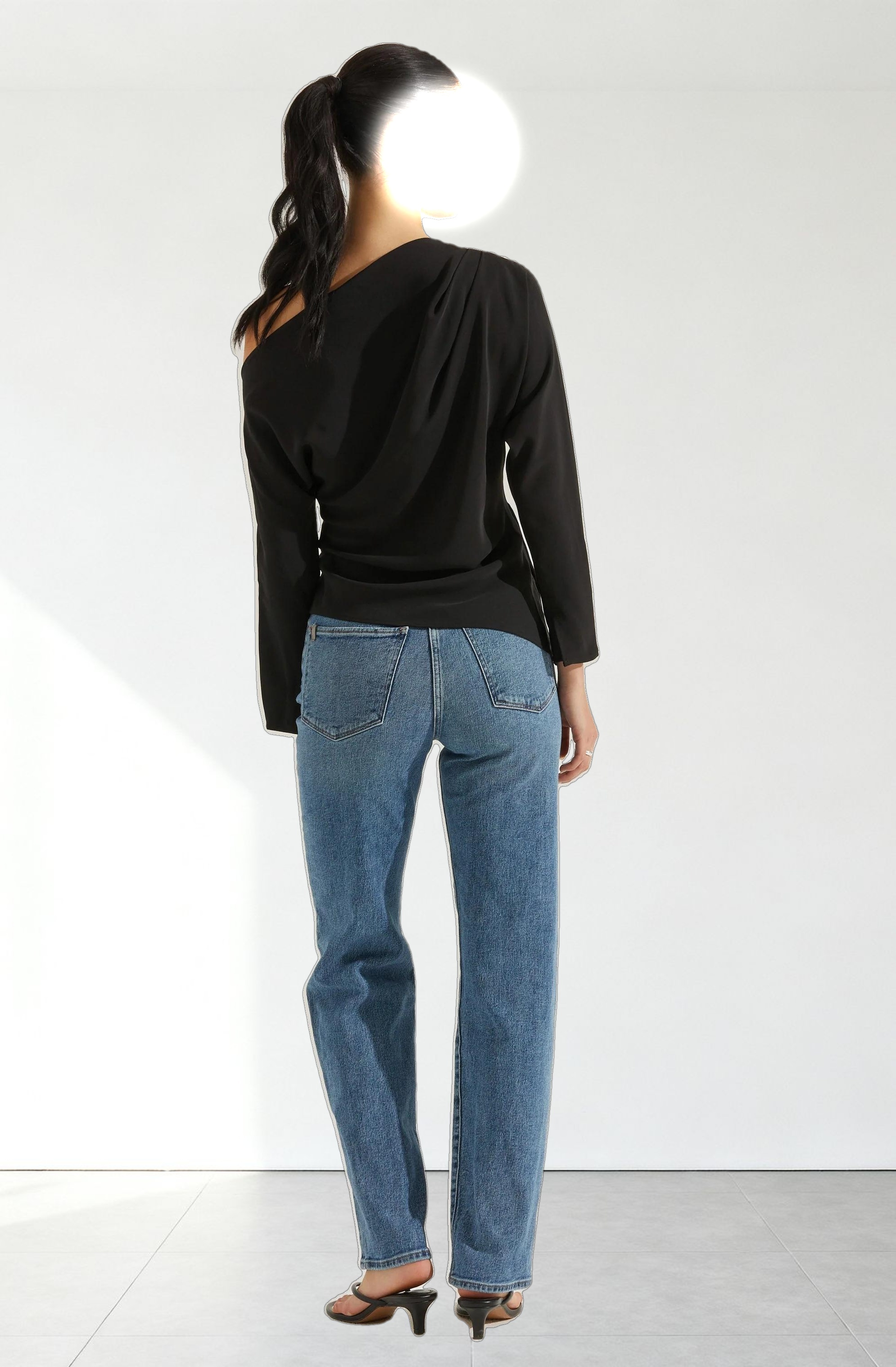 Orlia Off Shoulder Asymmetric Top