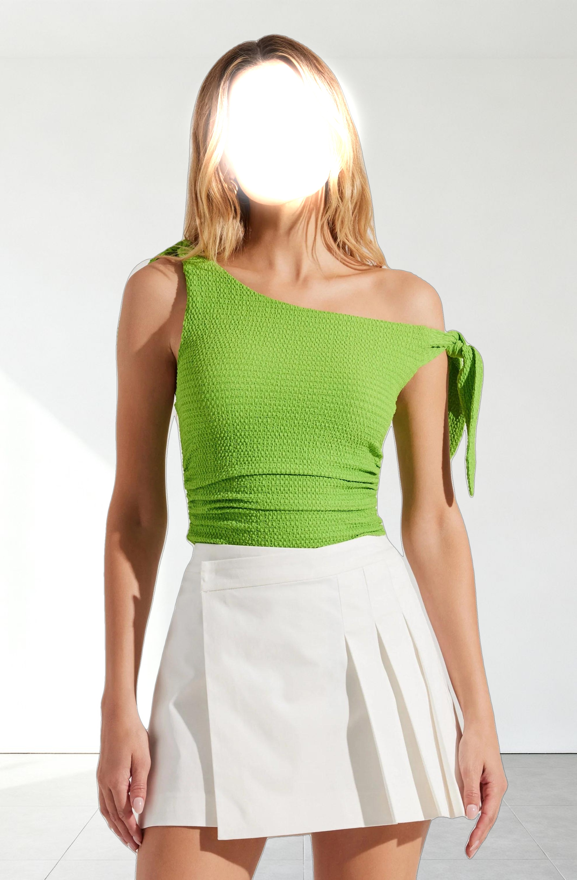Lora Textured Off Shoulder Top