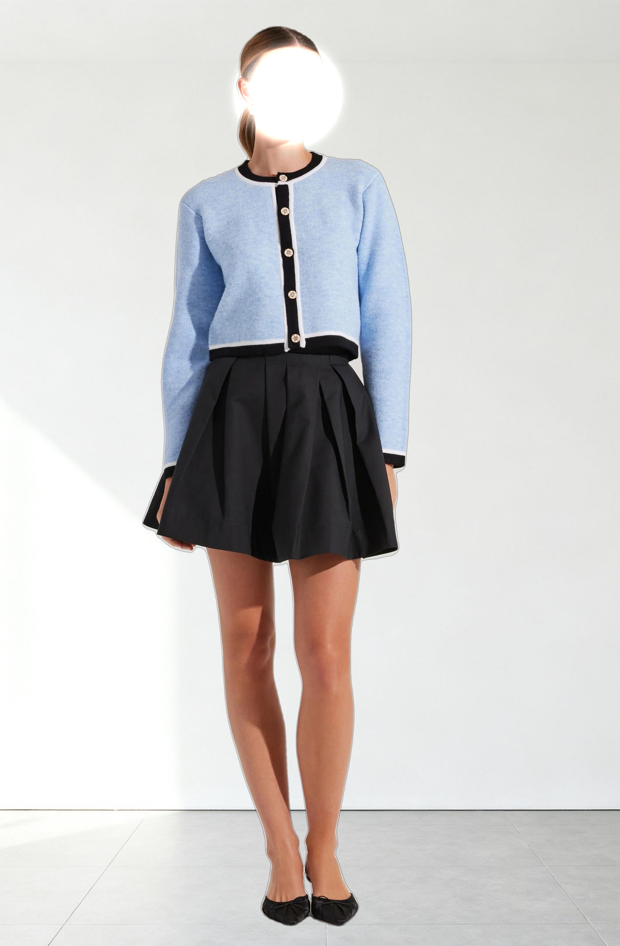 Hattie Contrast Trim Cardigan