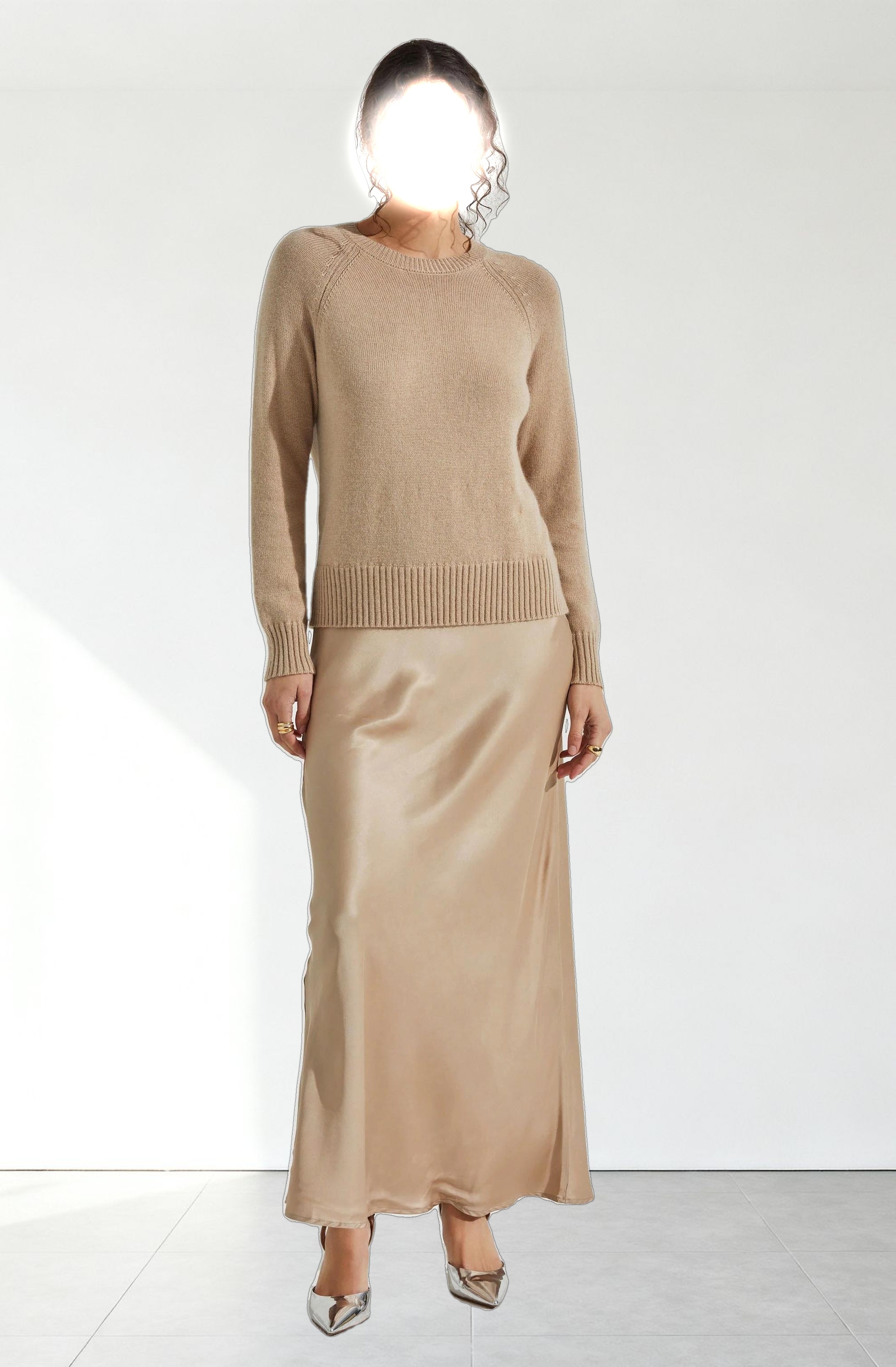 Helene Mixed Media Maxi Dress