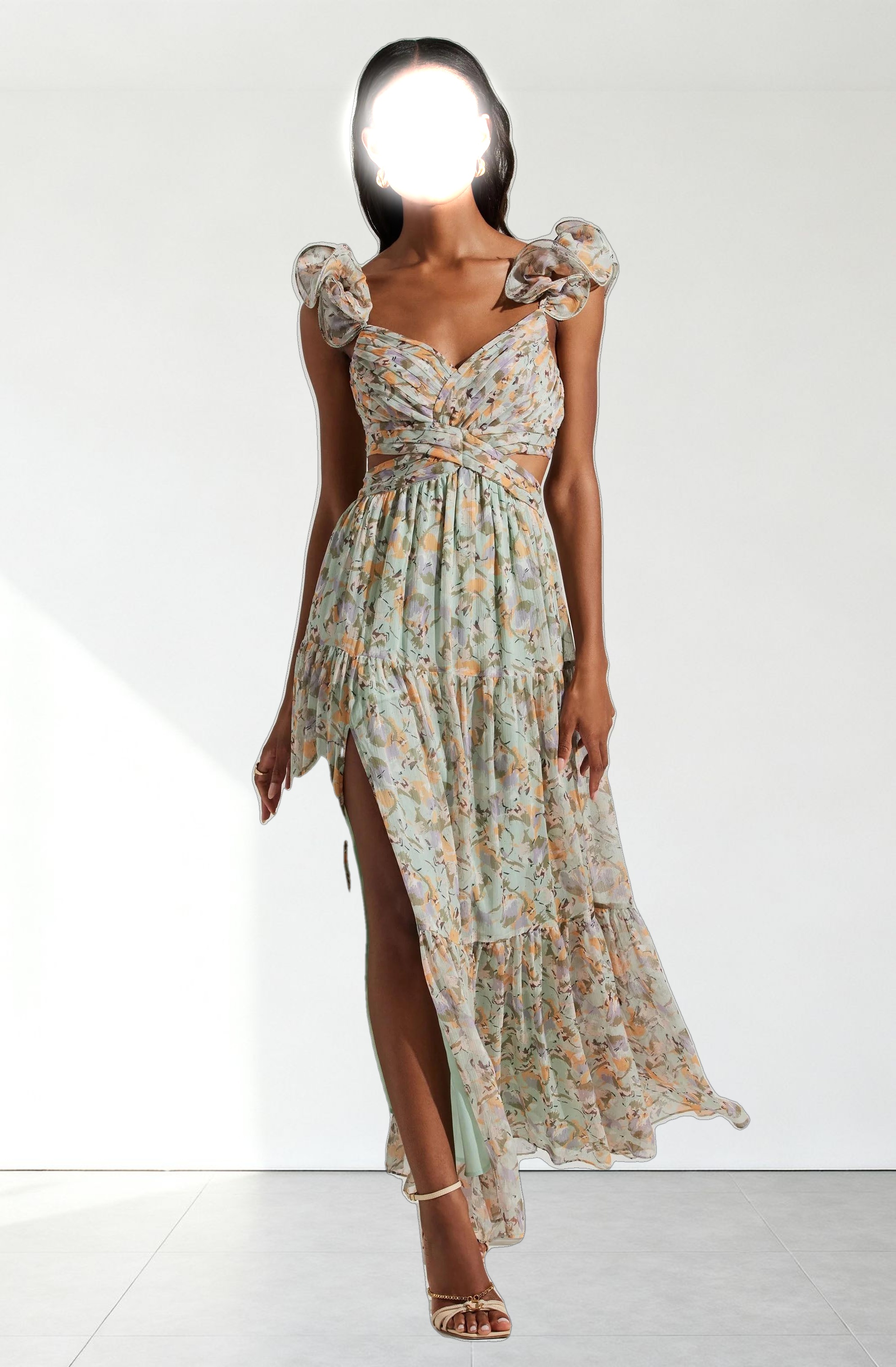 Fritillaria Floral Maxi Dress