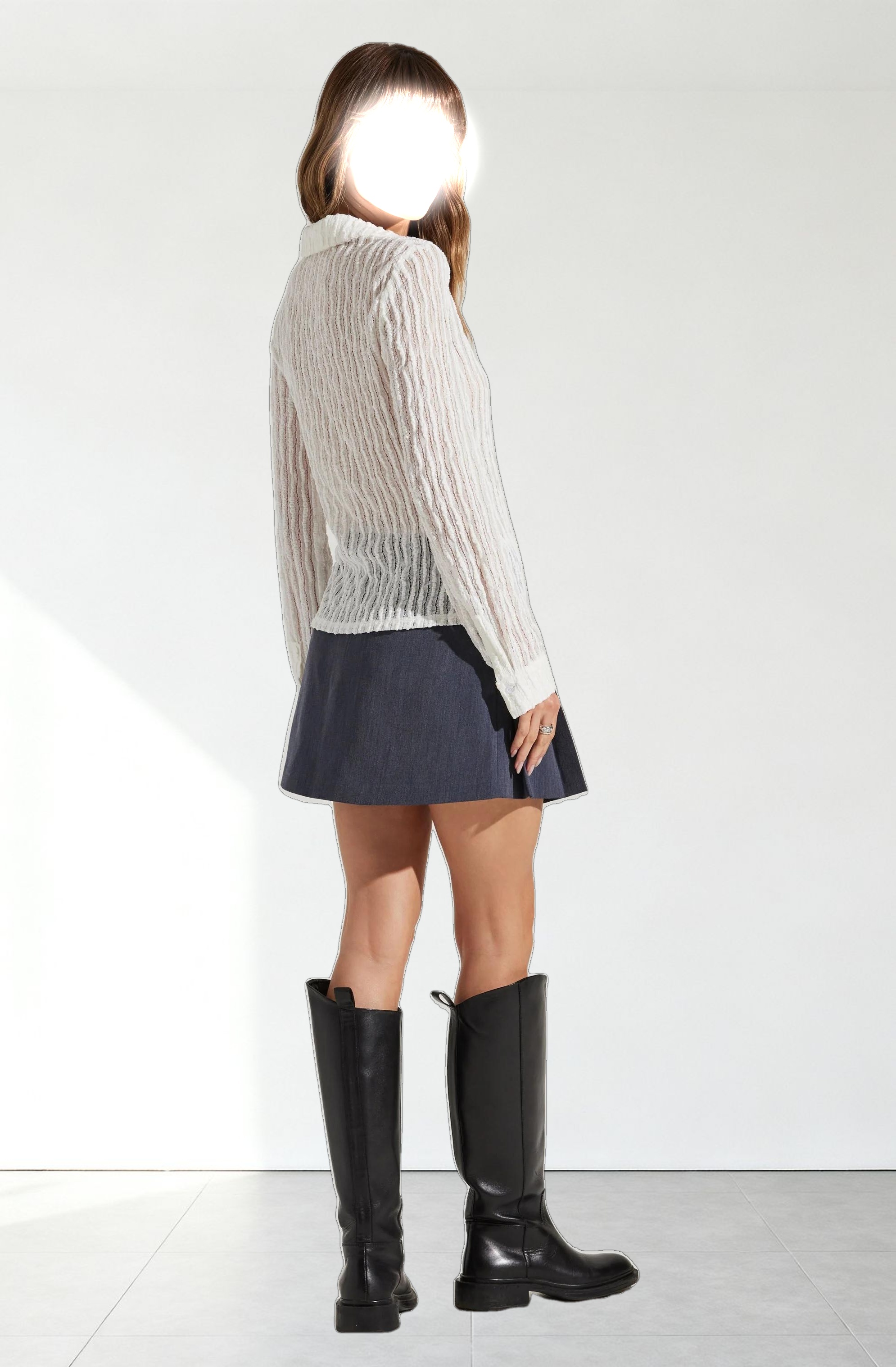 Iryna Sheer Textured Top