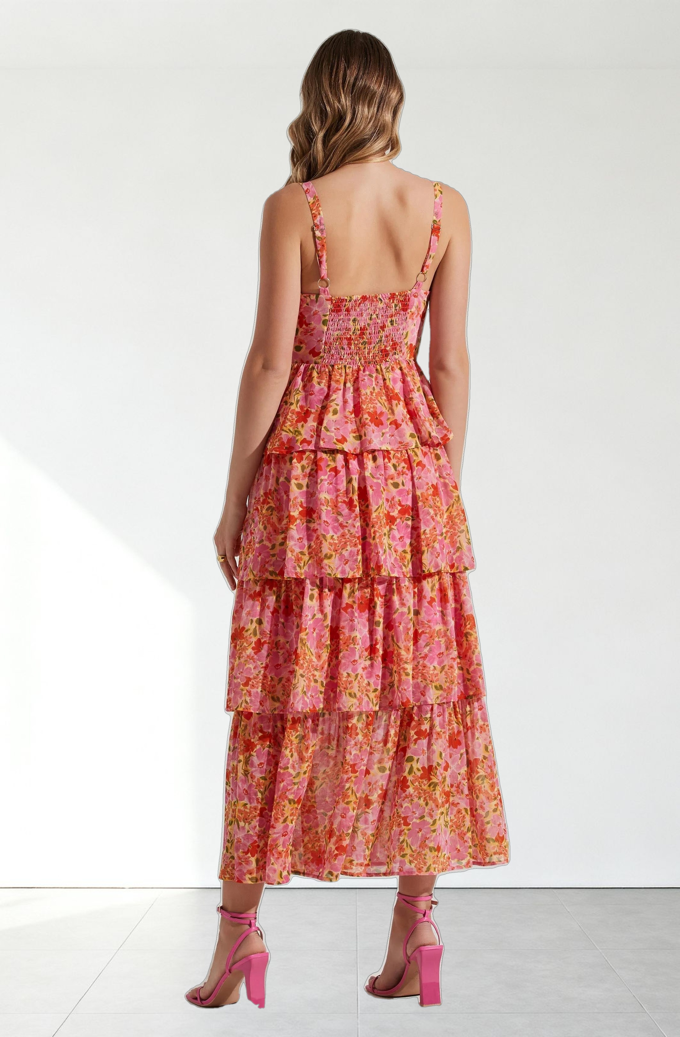 Midsummer Floral Tiered Maxi Dress