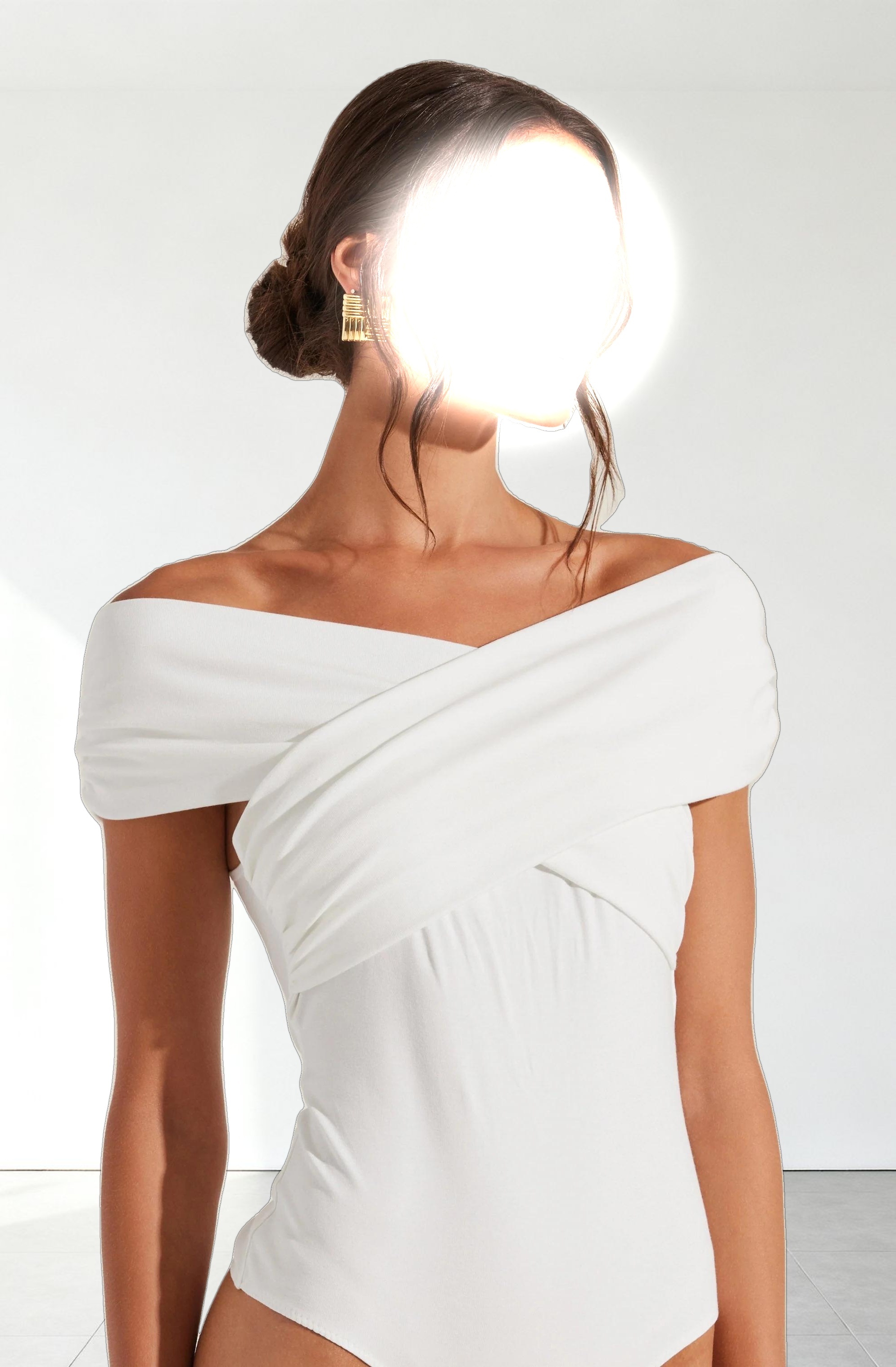 Gissel Crossover Off Shoulder Bodysuit