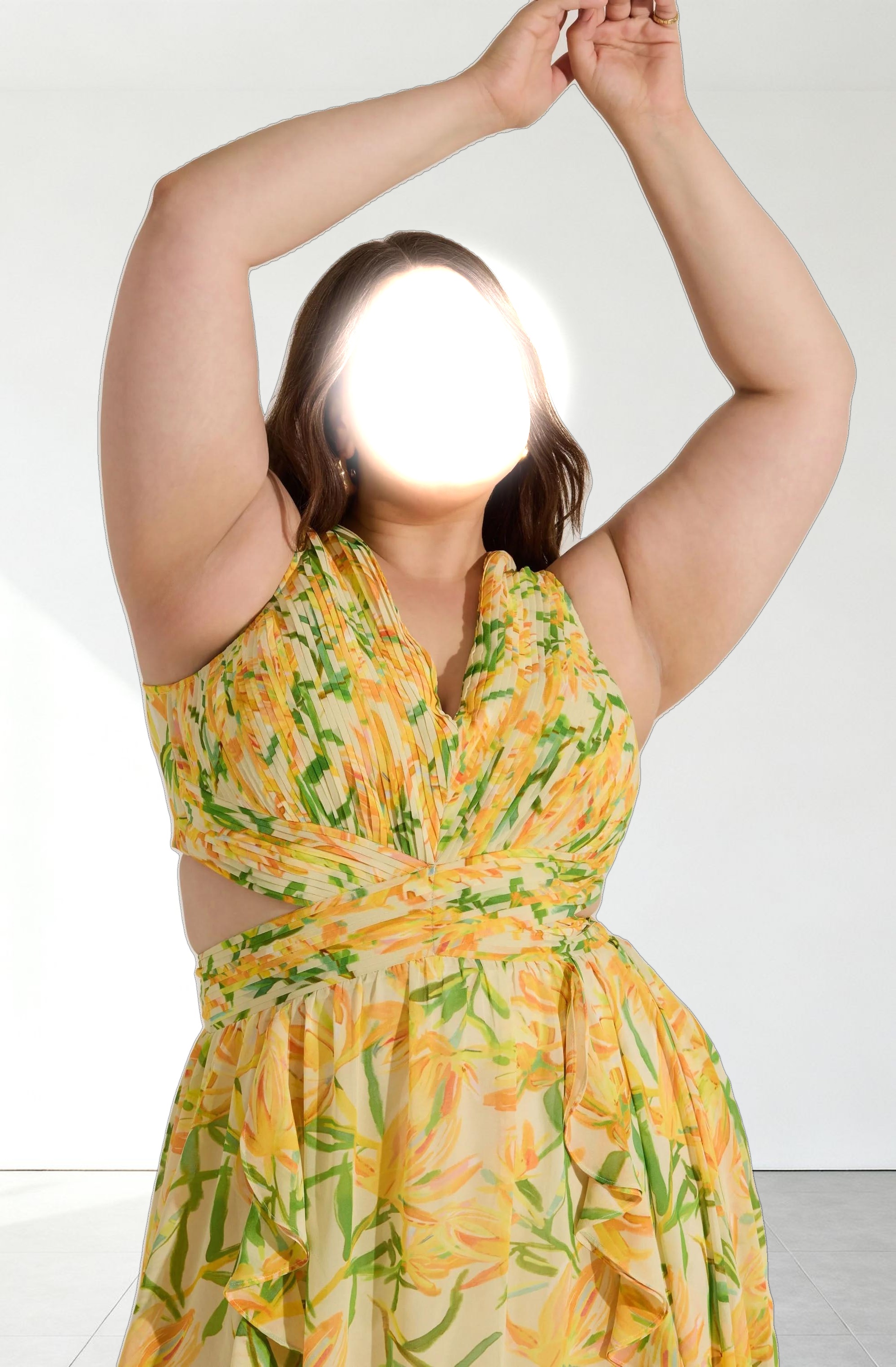 Noya Floral Cutout Maxi Dress