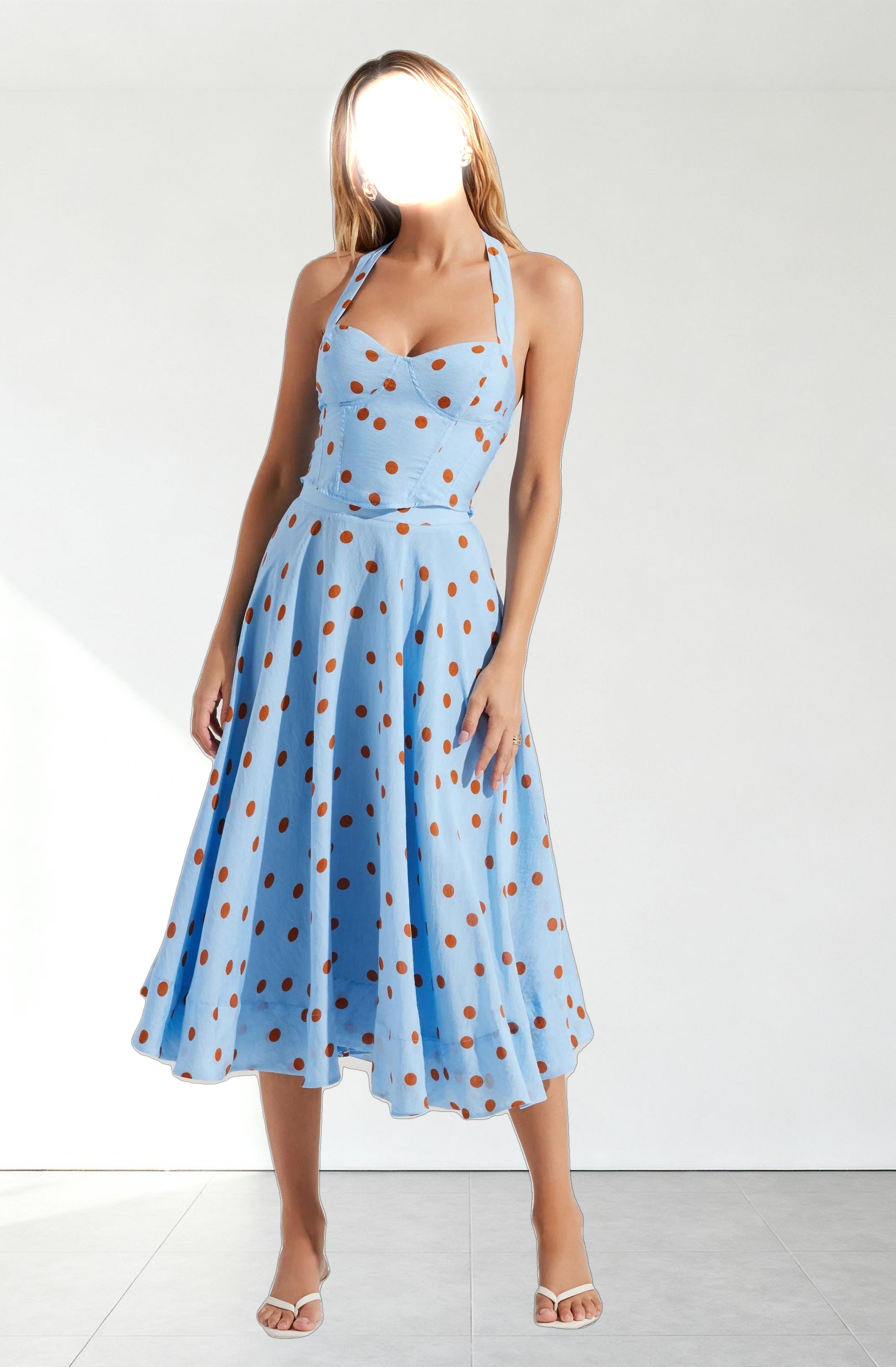 Janie Polka Dot Halter Top