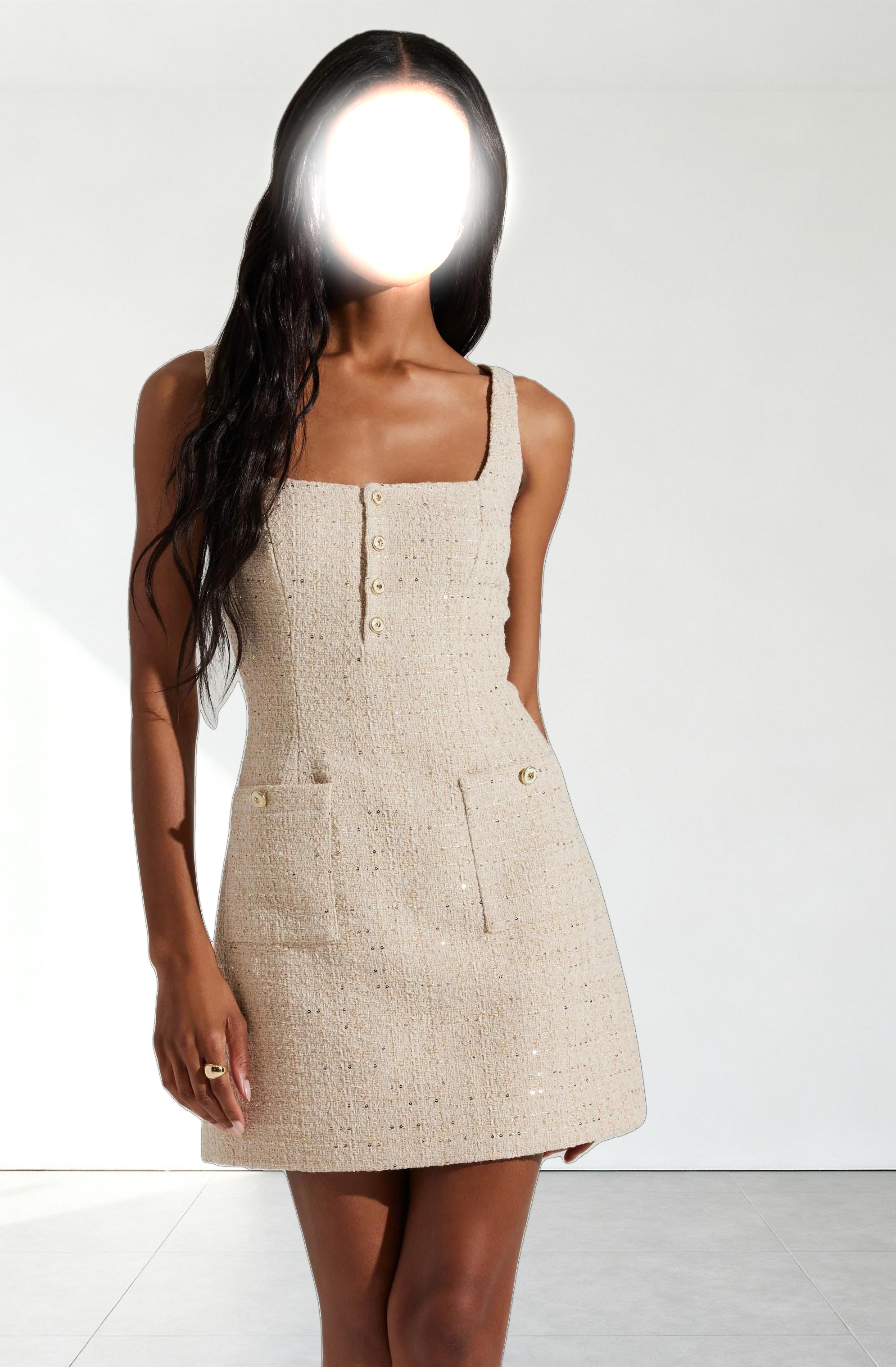 Deanna Tweed Mini Dress