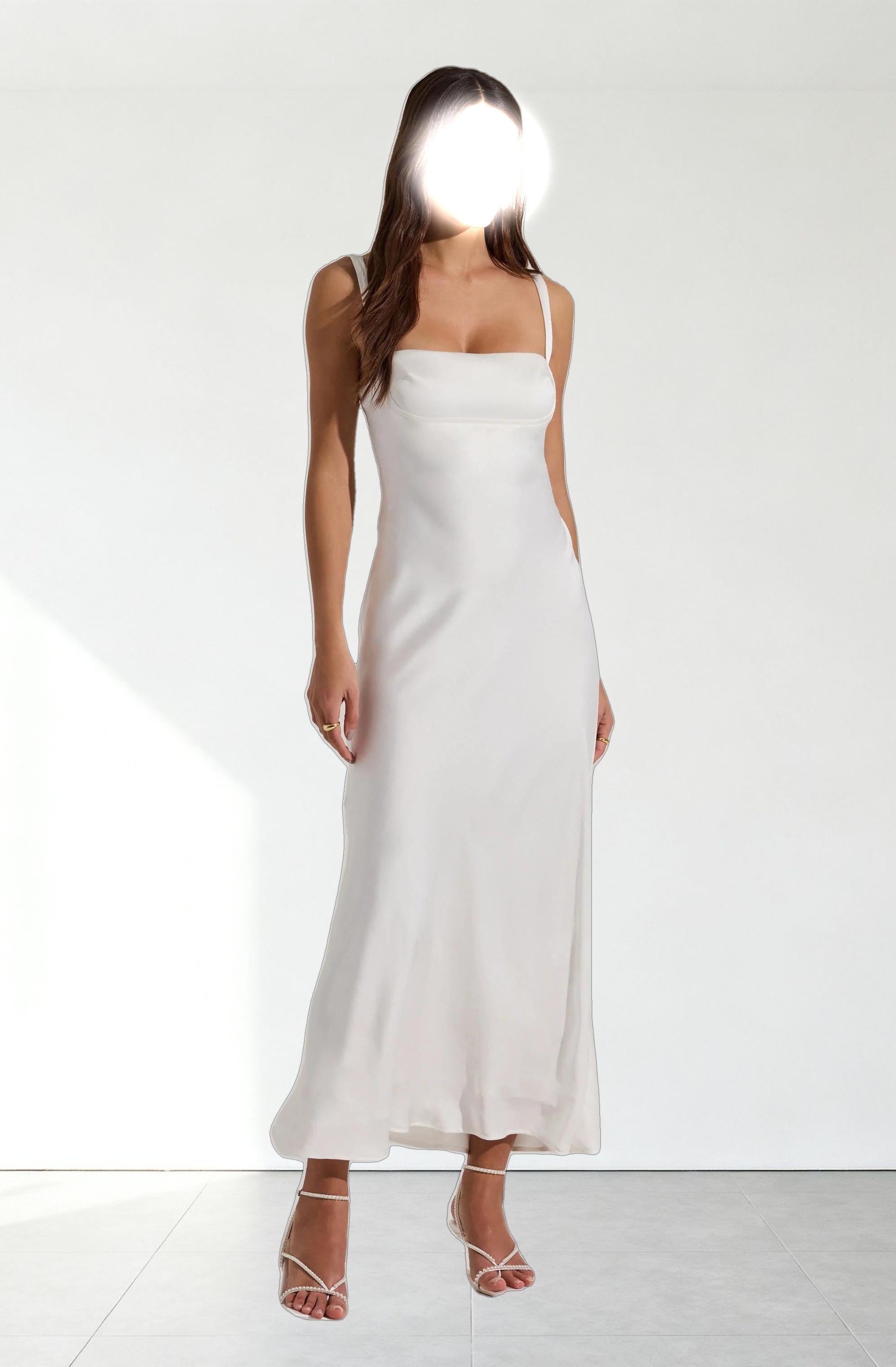 Stacie Satin Maxi Dress