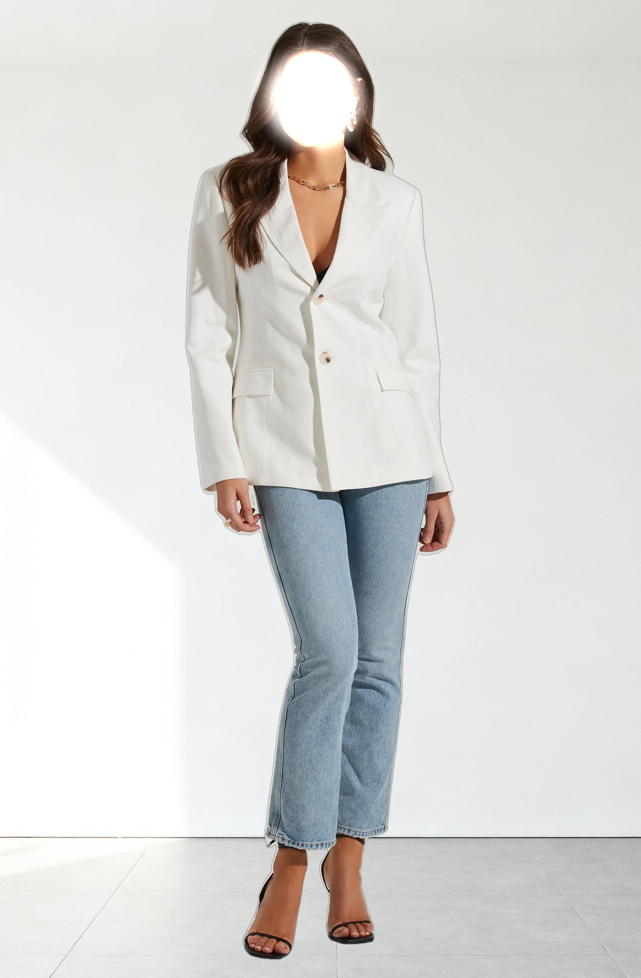 Fitted Buttoned Blazer