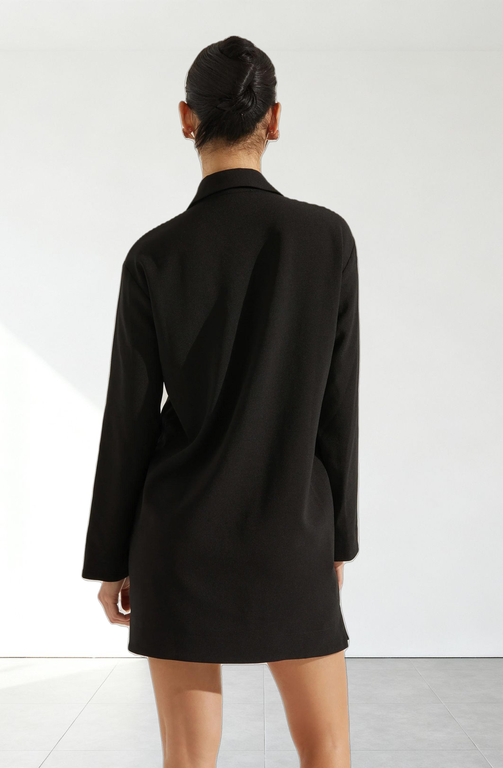 V-Neck Woven Mini Dress