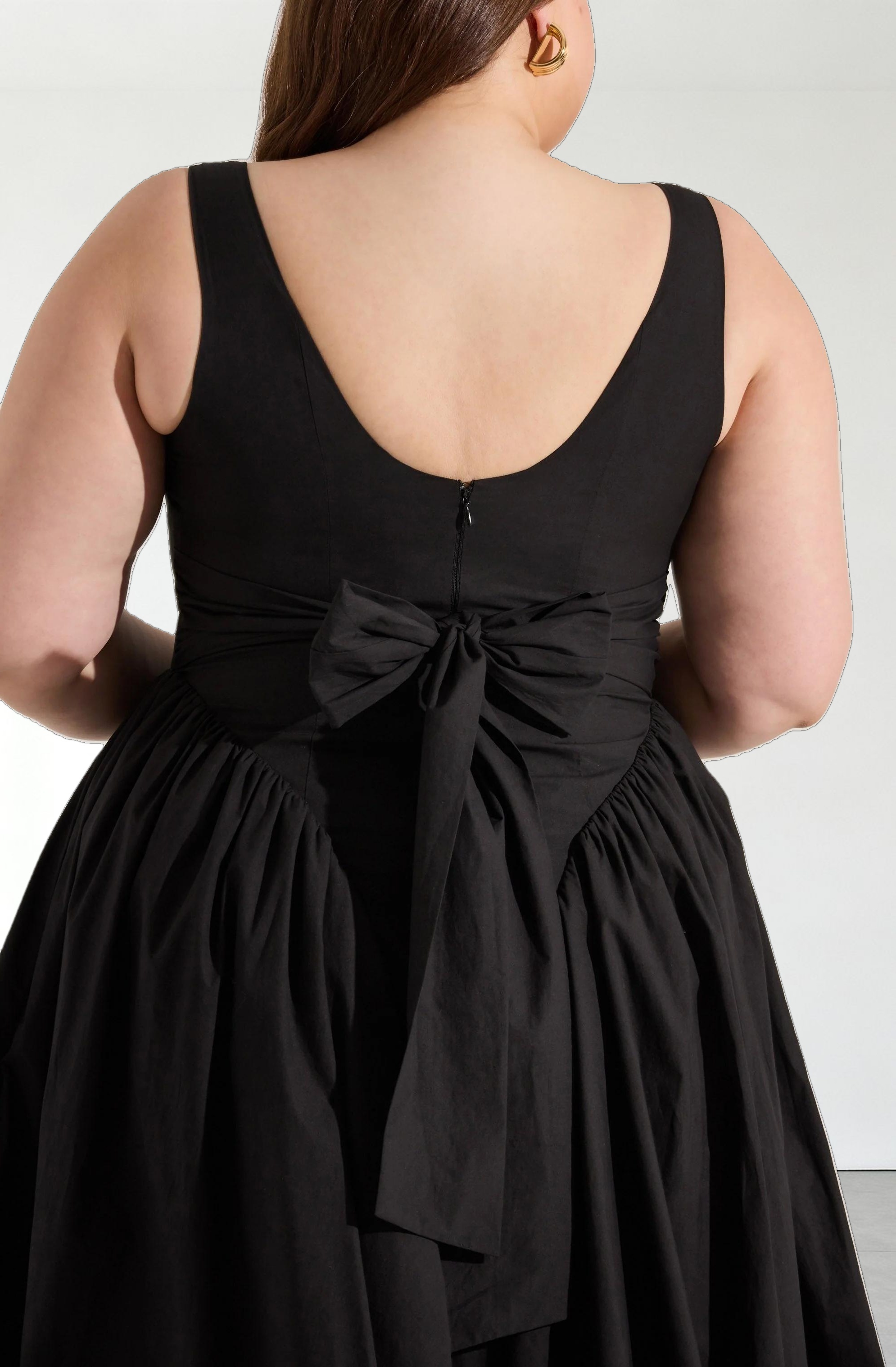 Vinya Poplin Drop Waist Dress