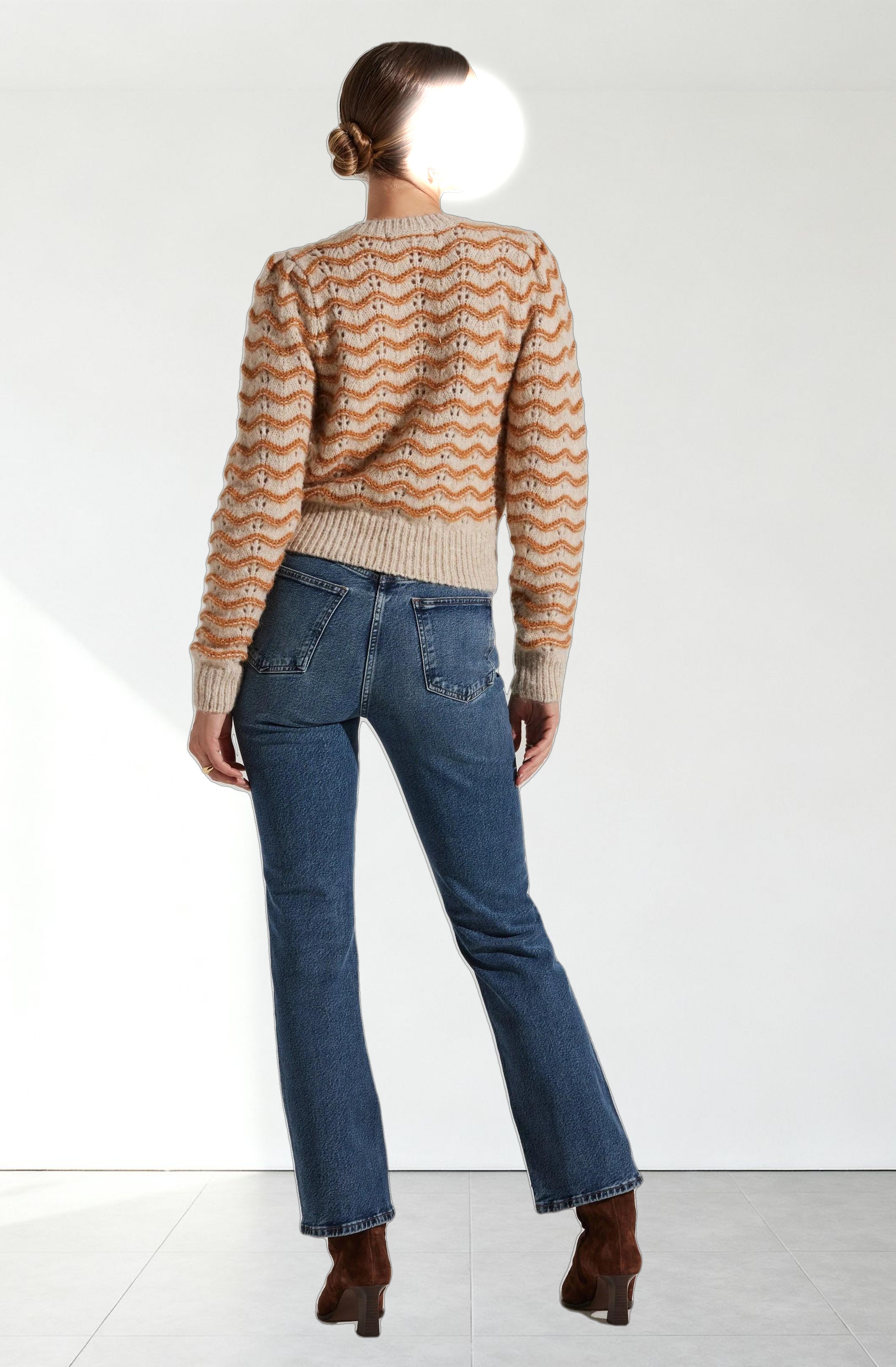 Jaylani Wavy Striped Sweater