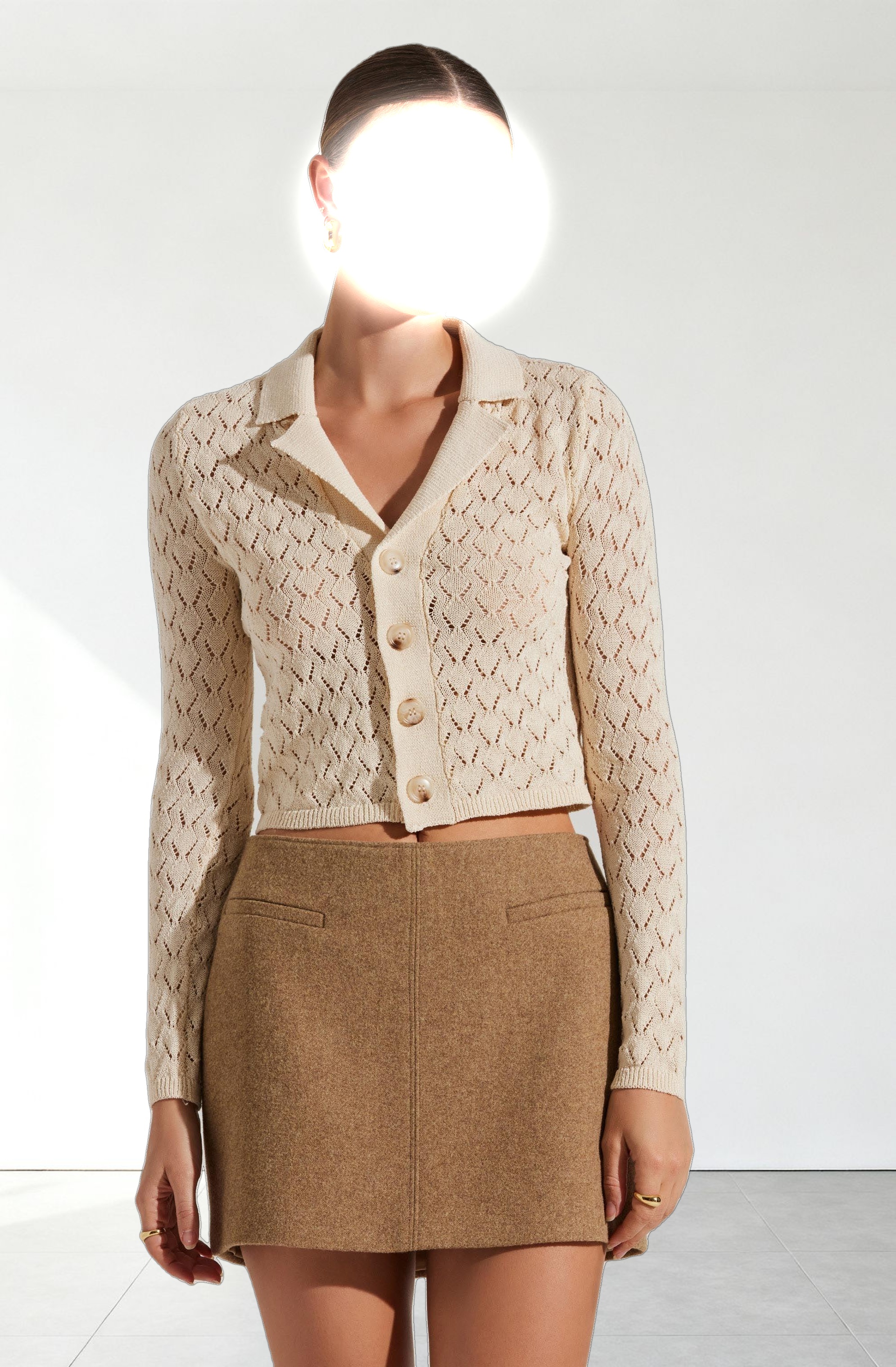 Liorre Textured Button Up Sweater