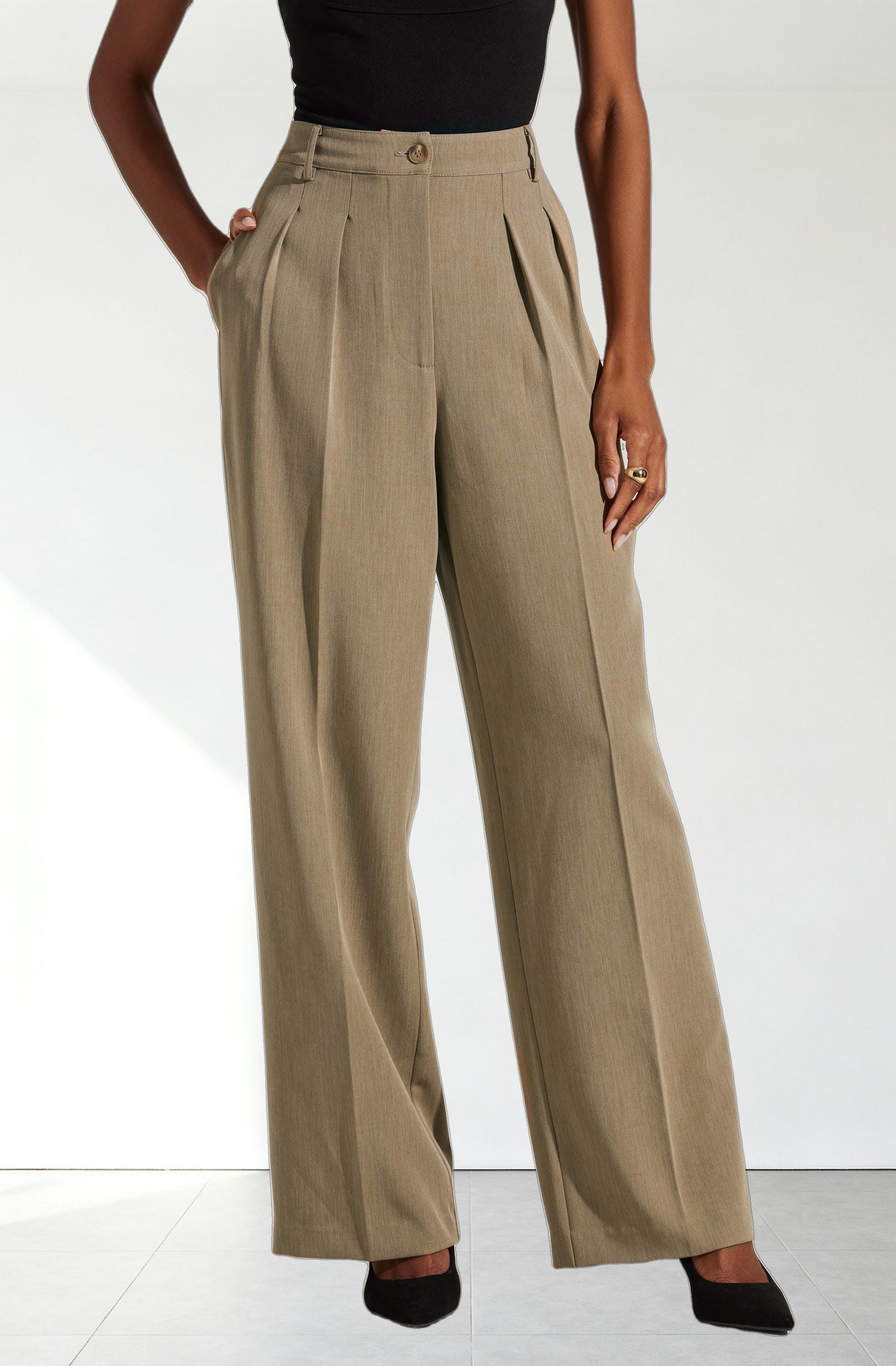 Faria High Waisted Trouser Pants