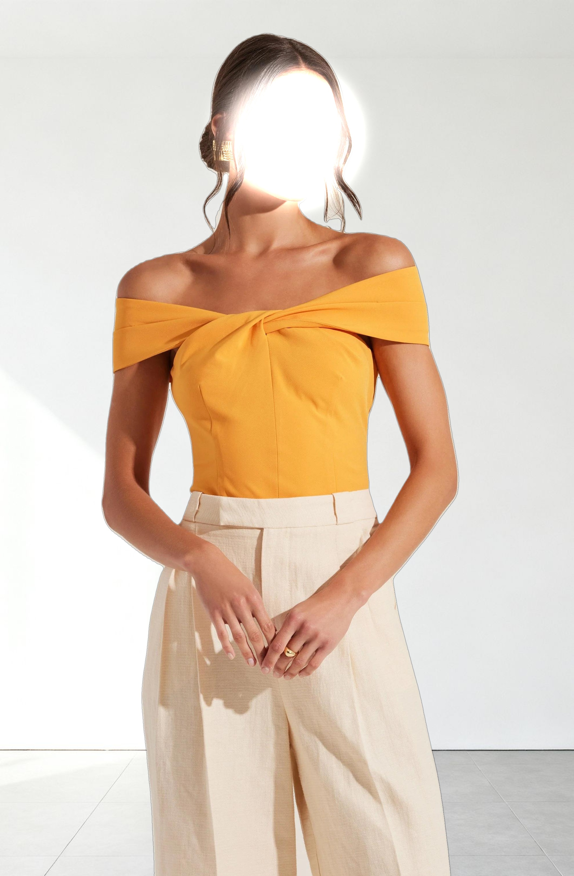 Catherine Twist Off Shoulder Top