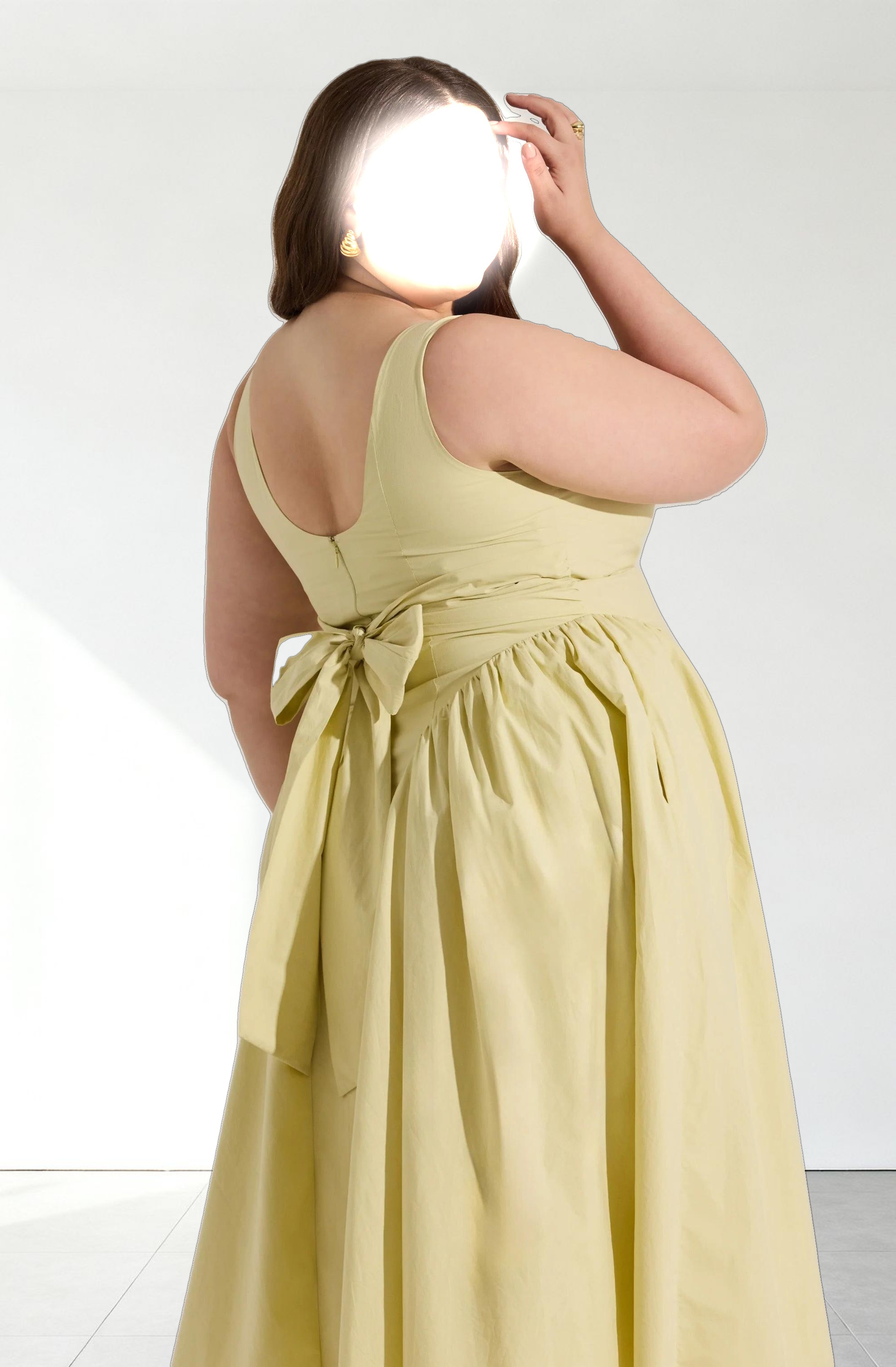 Vinya Poplin Drop Waist Dress