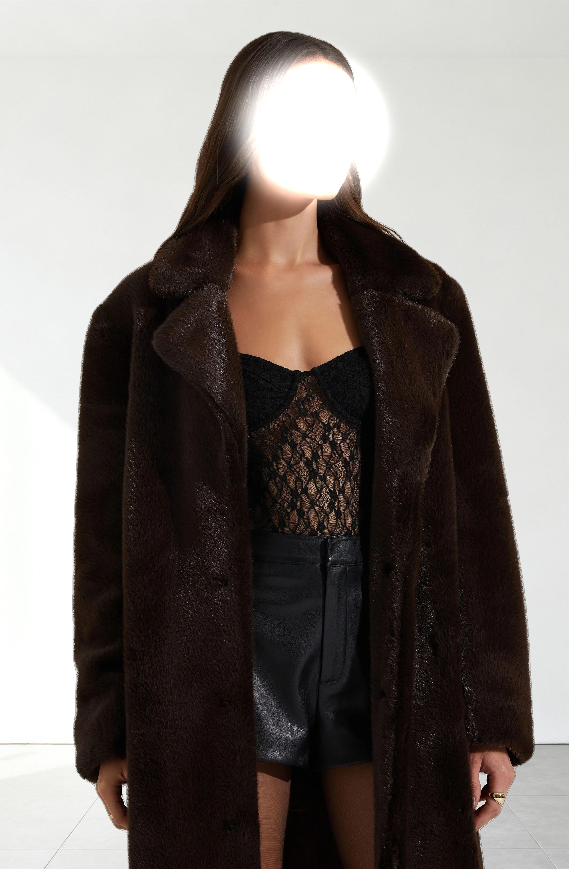 Maisie Faux Fur Longline Coat