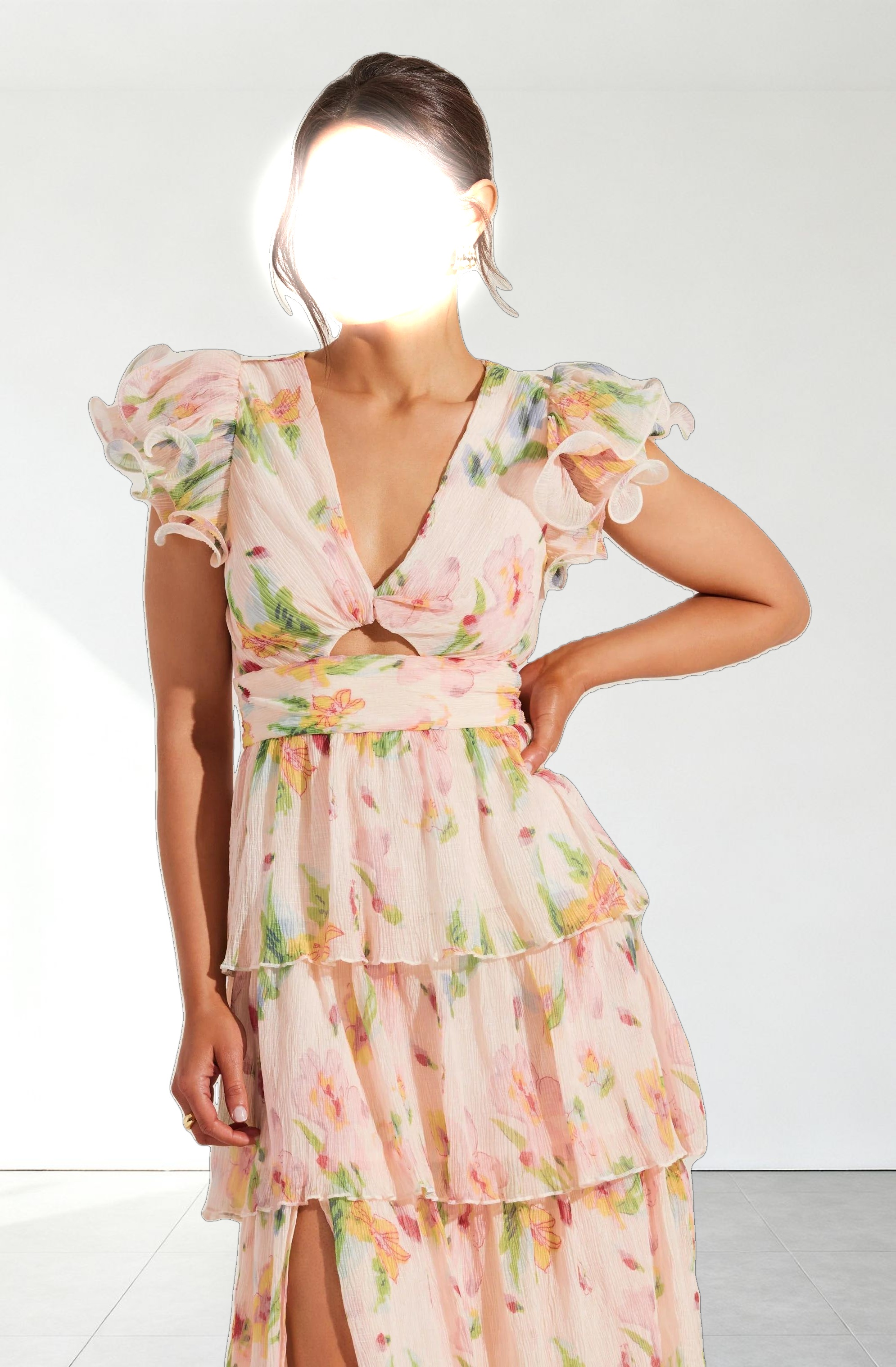 Emporia Floral Tiered Maxi Dress