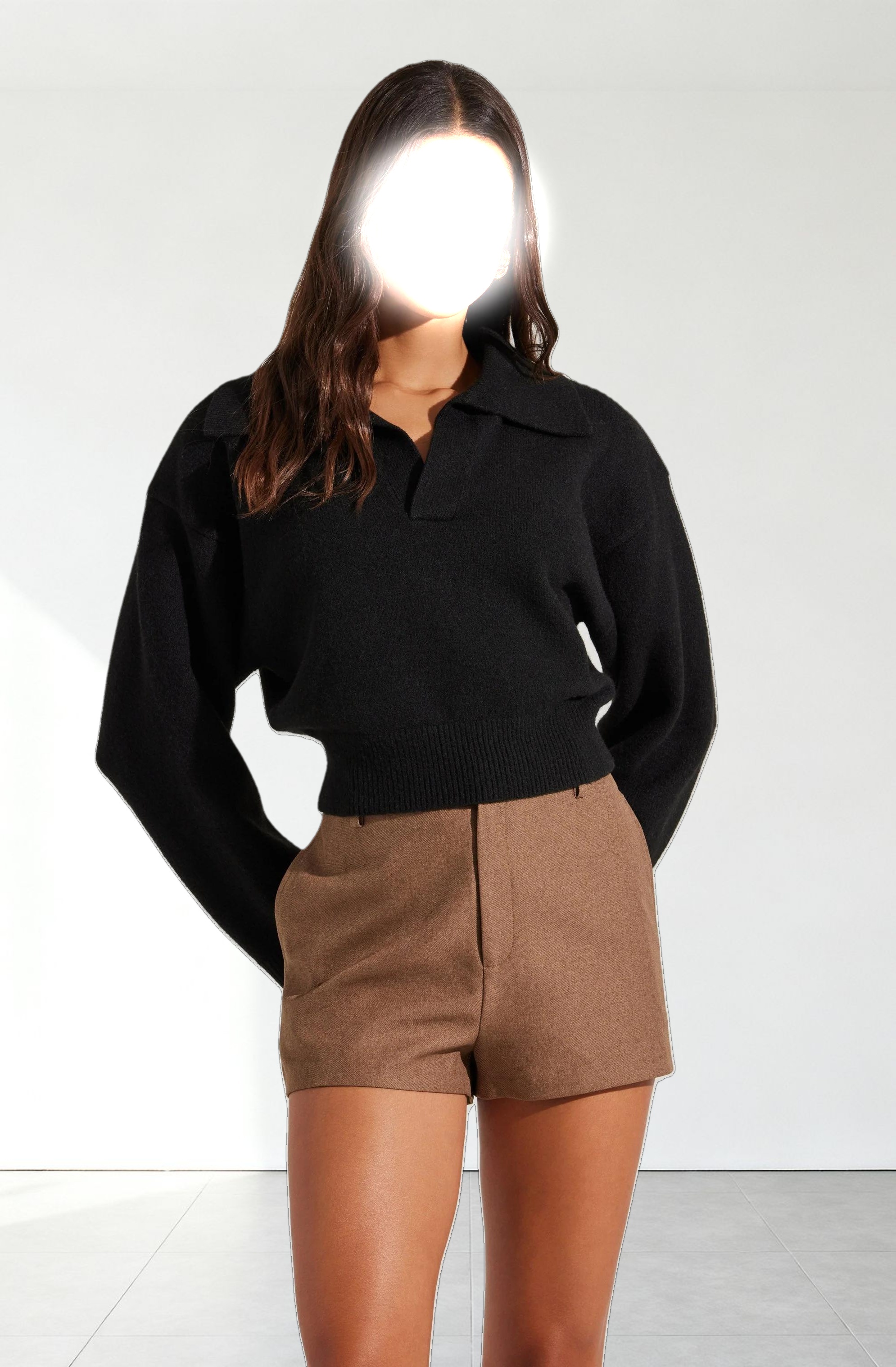 Long Sleeve Polo Sweater