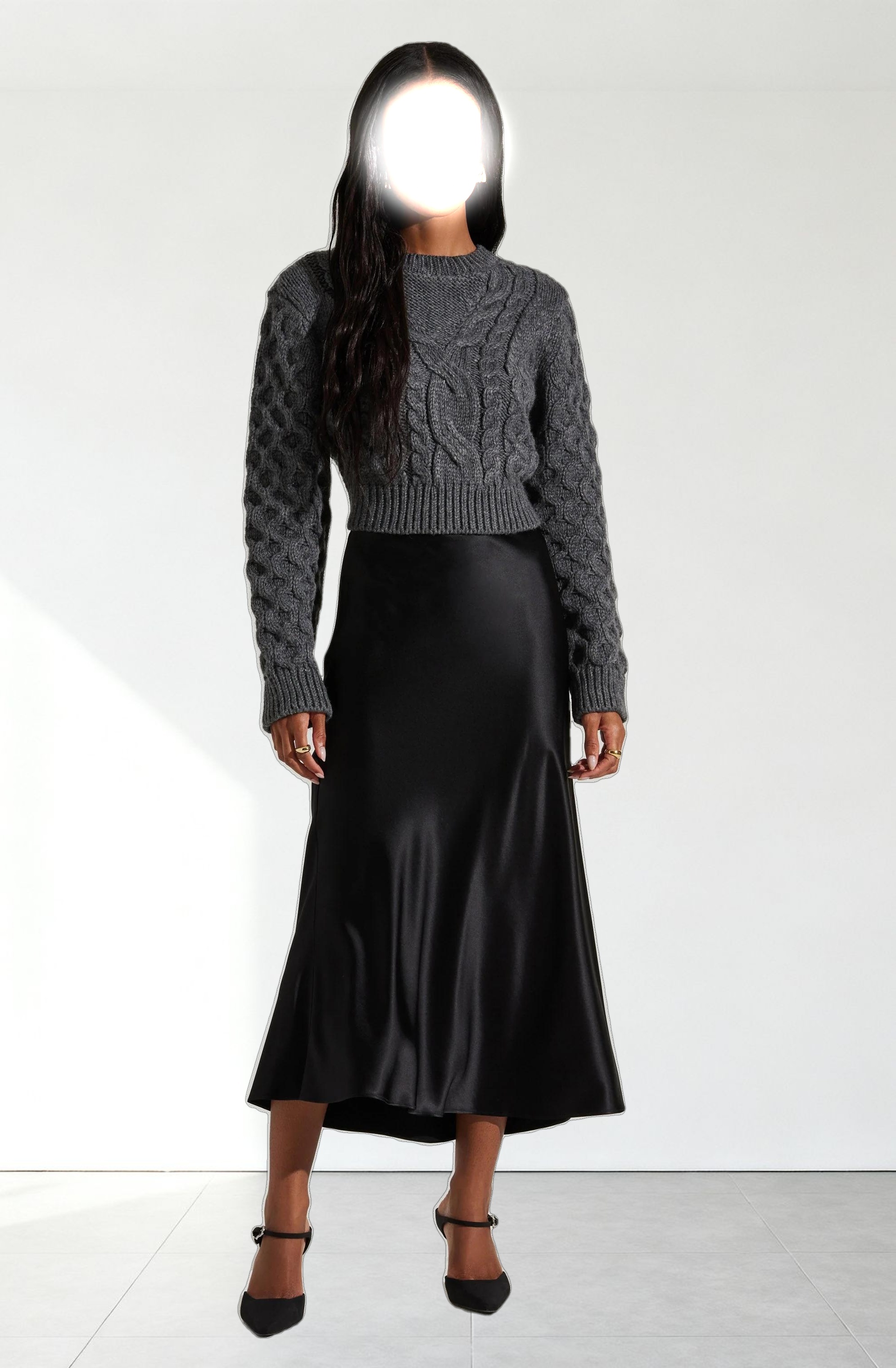 Windey Satin Maxi Skirt