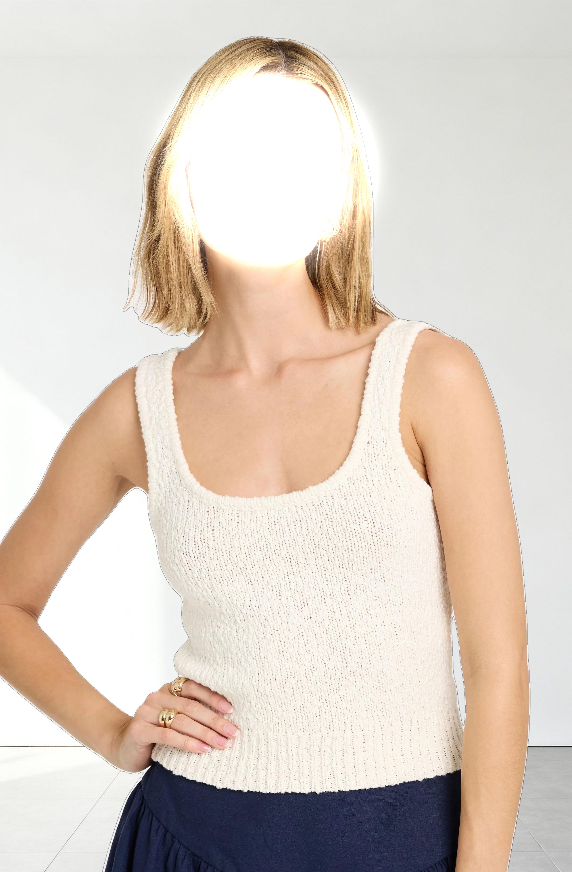 Virgo Textured Sweater Tank