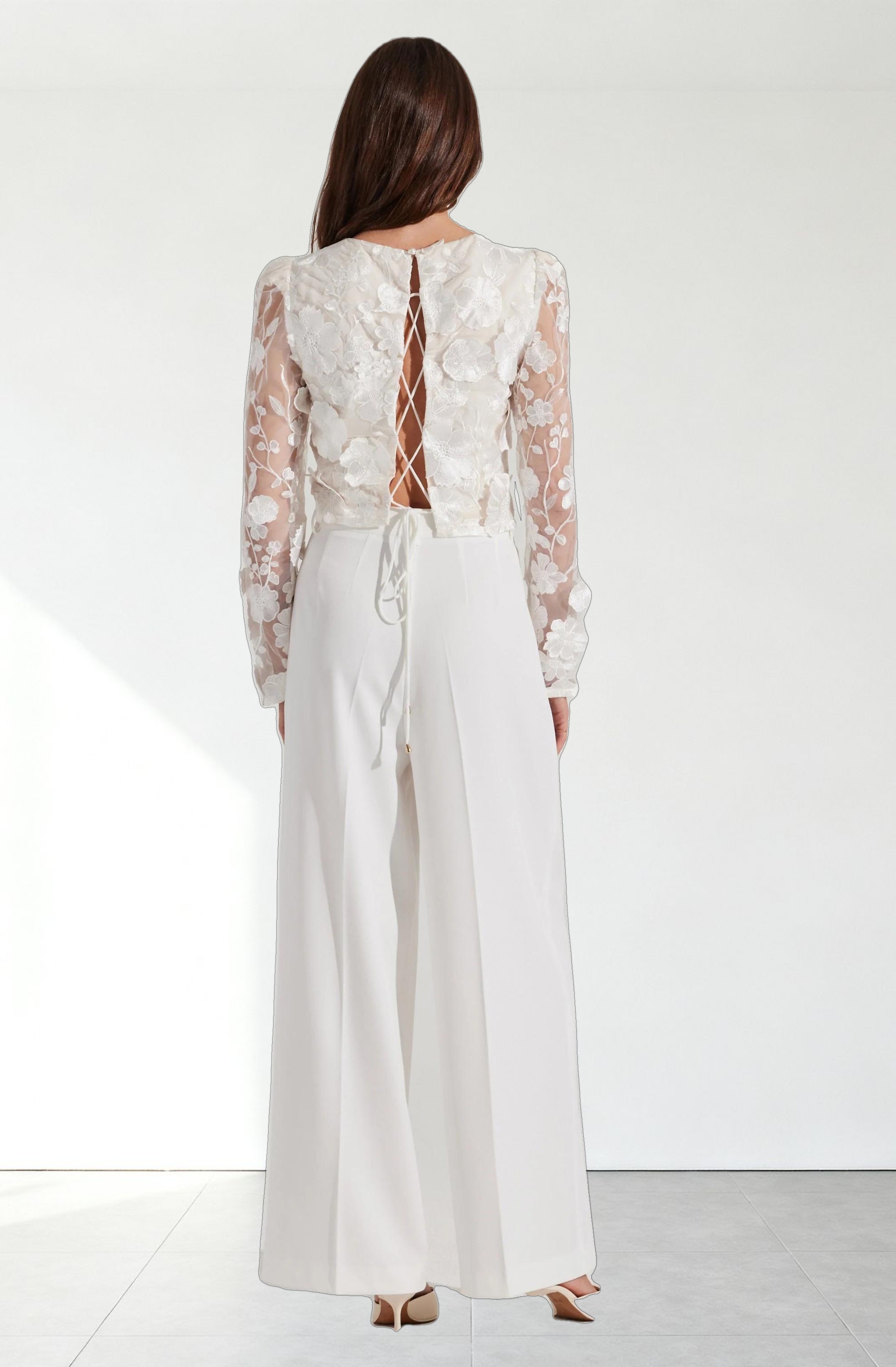 Bryne Floral Appliqué Top