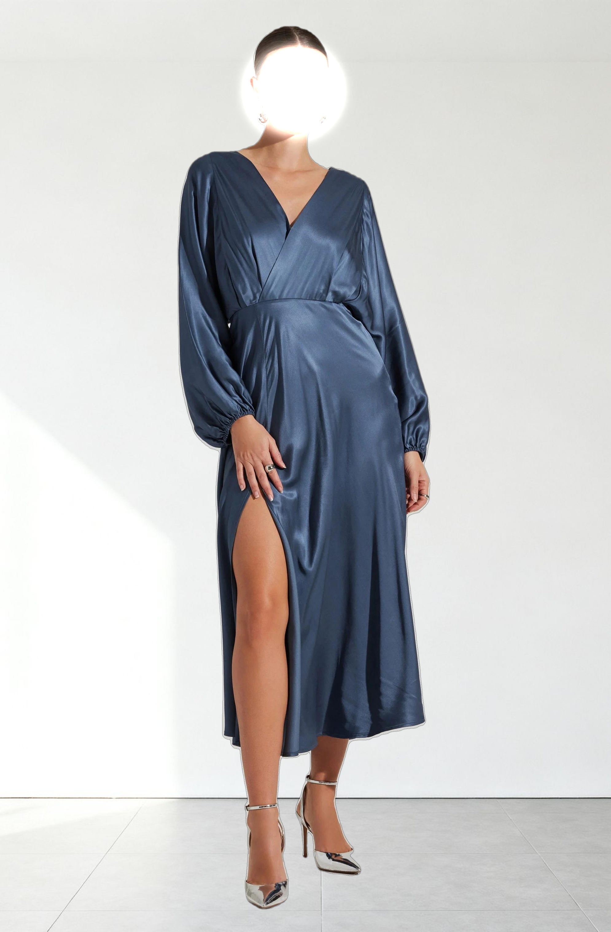 Kimiko V-Neck Midi Dress