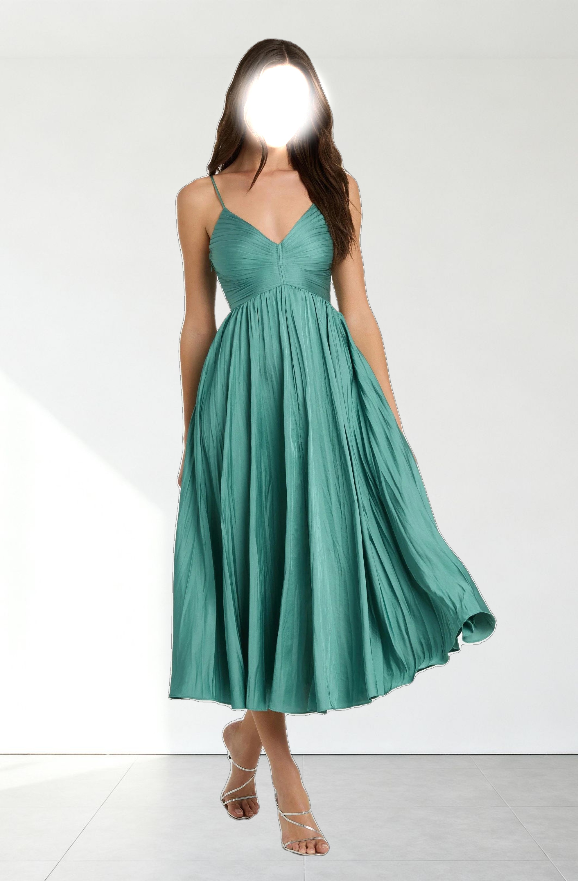 Maeve Pleated Midi Dress