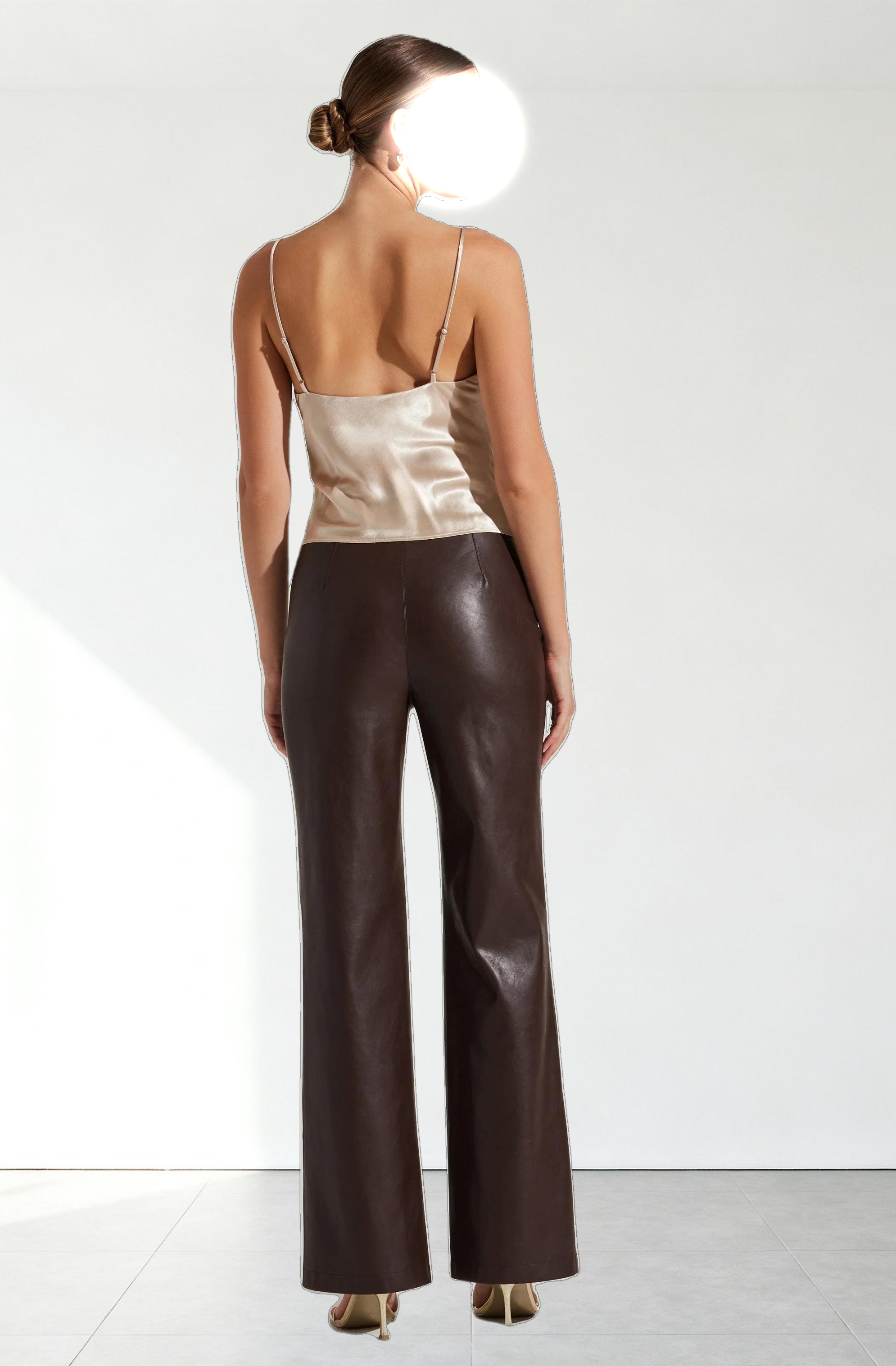 Alithea Draped Satin Top