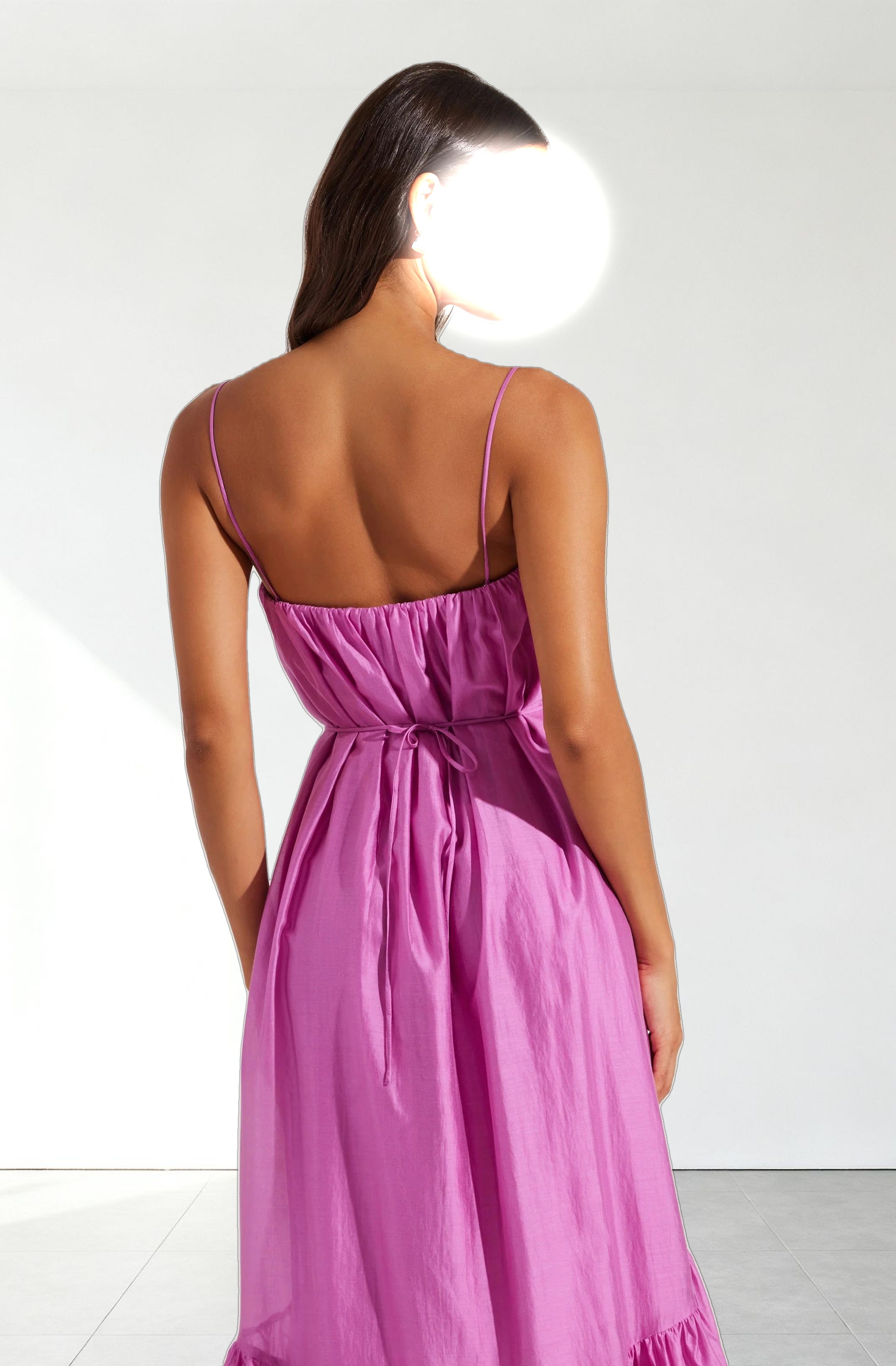 Elisha Tiered High-Low Maxi Dress