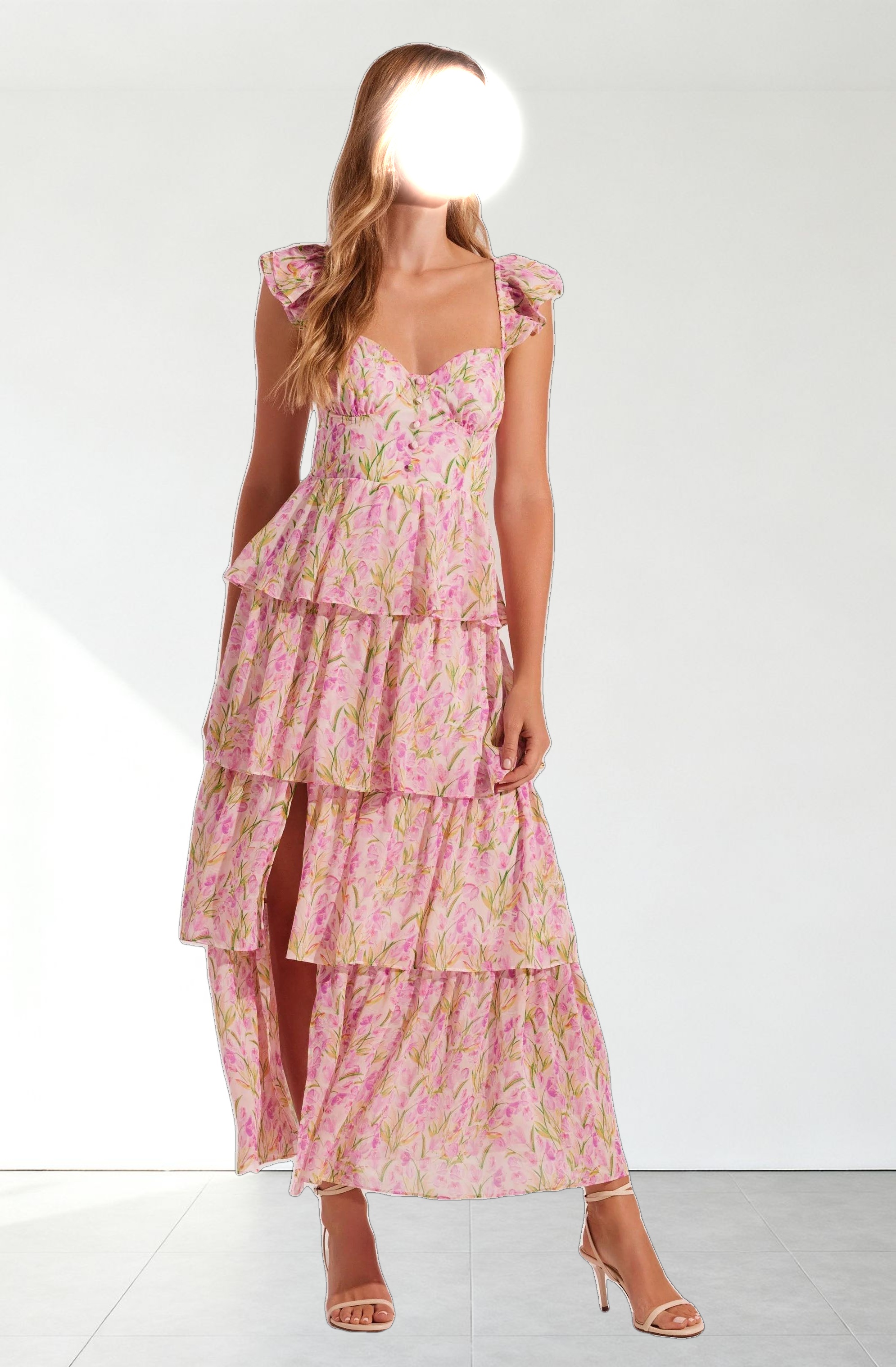 Midsummer Floral Tiered Maxi Dress