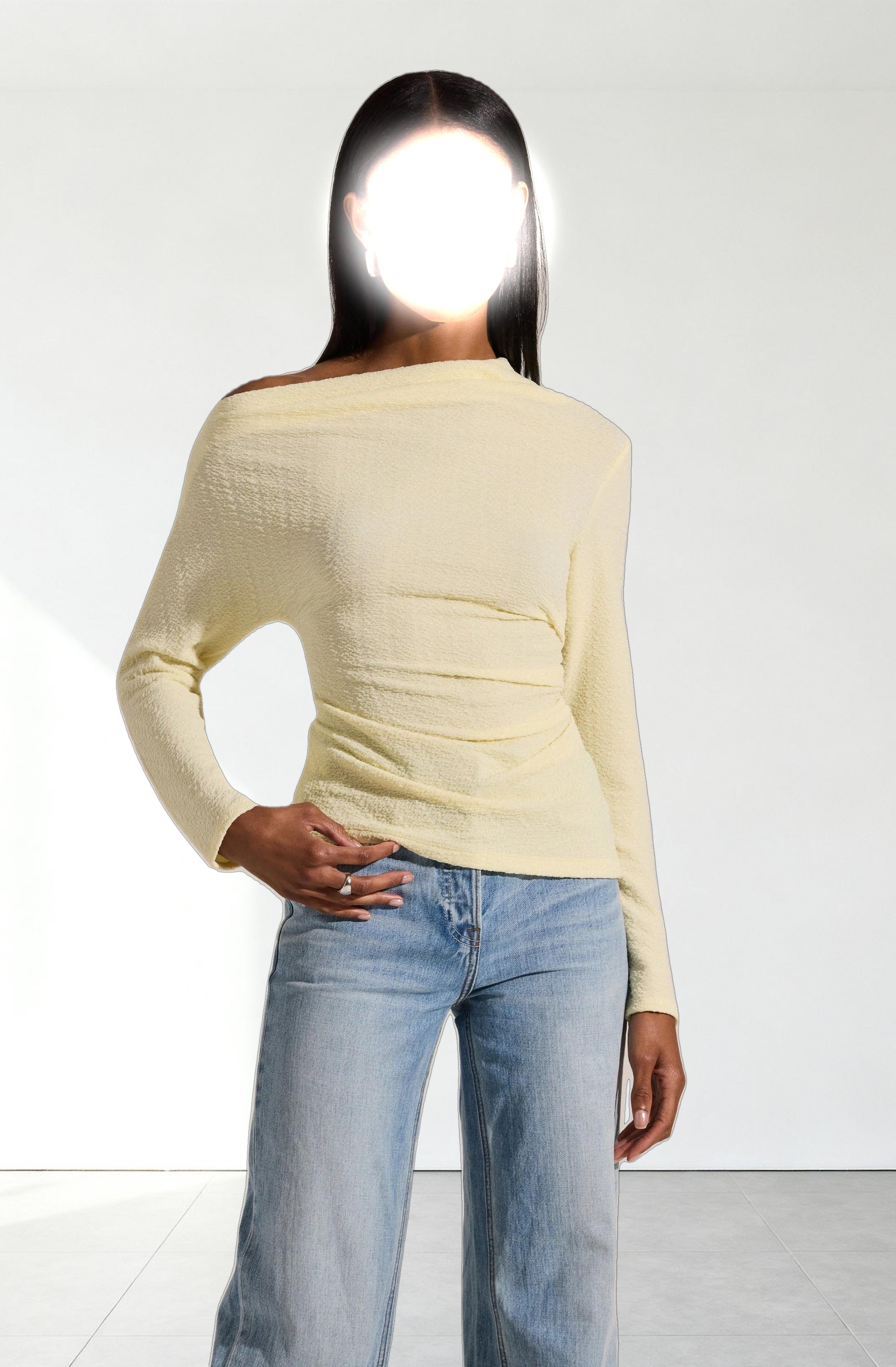 Textured Off Shoulder Top