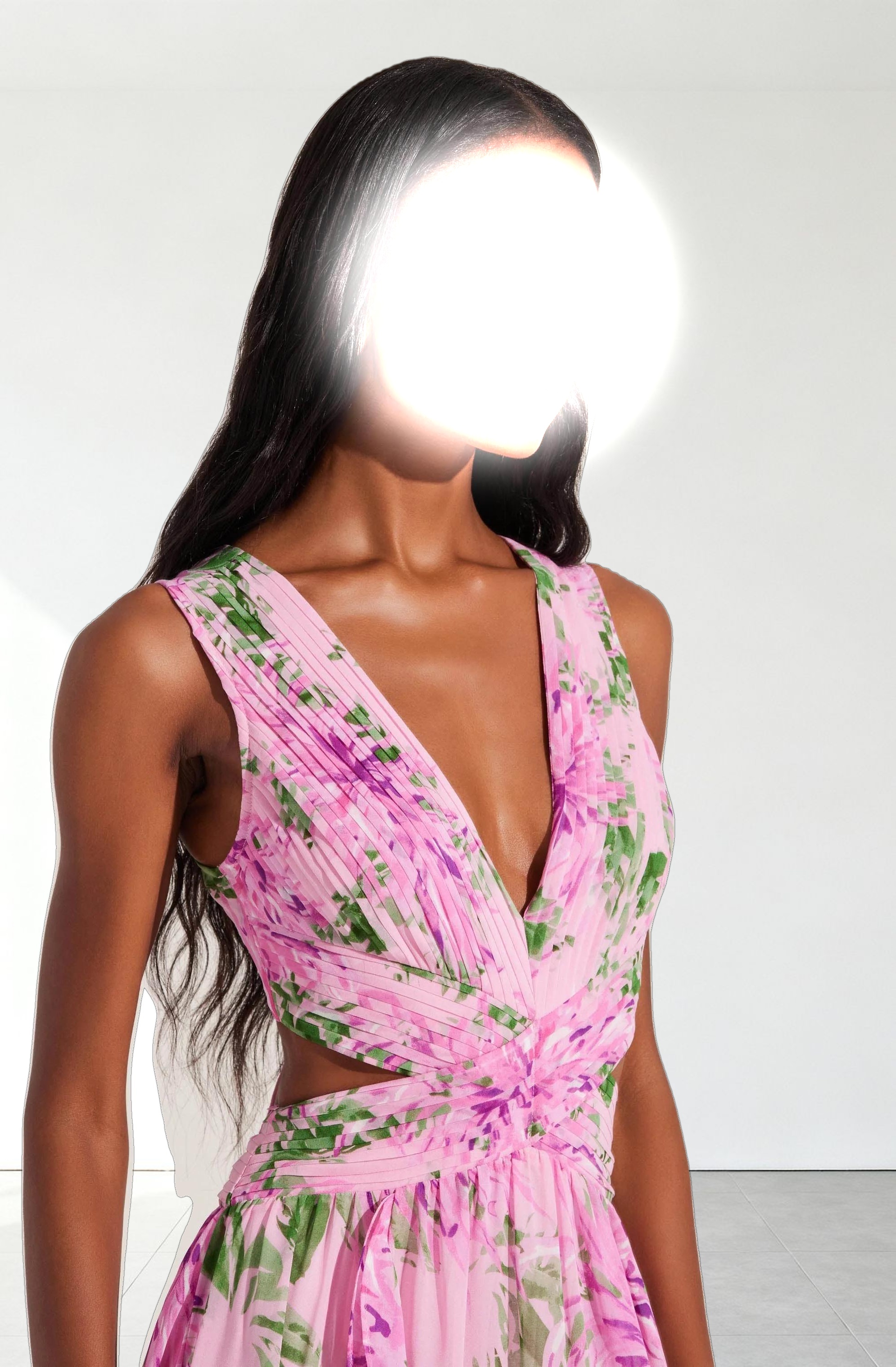 Noya Floral Cutout Maxi Dress