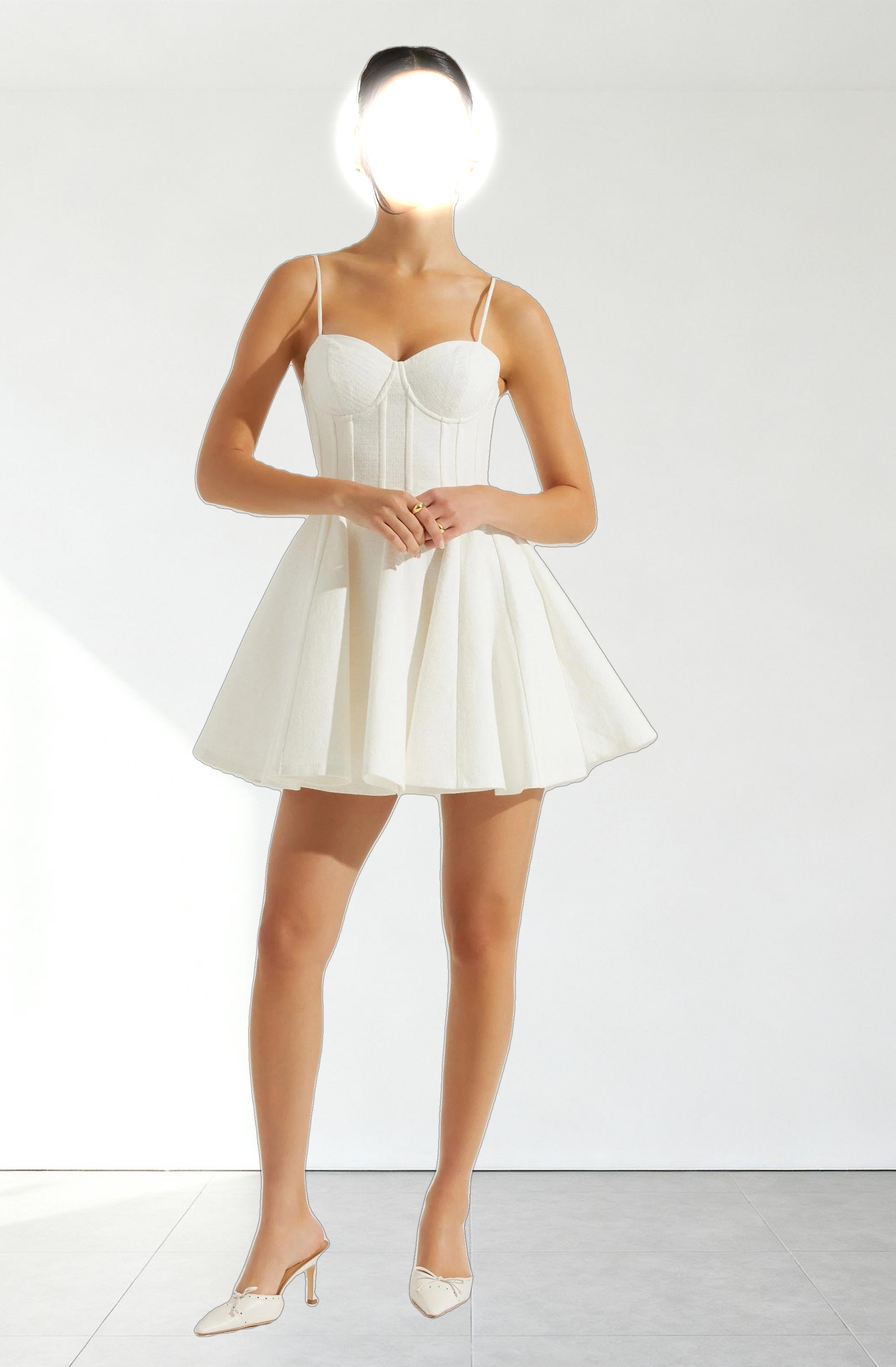 Fenna Textured Corset Mini Dress