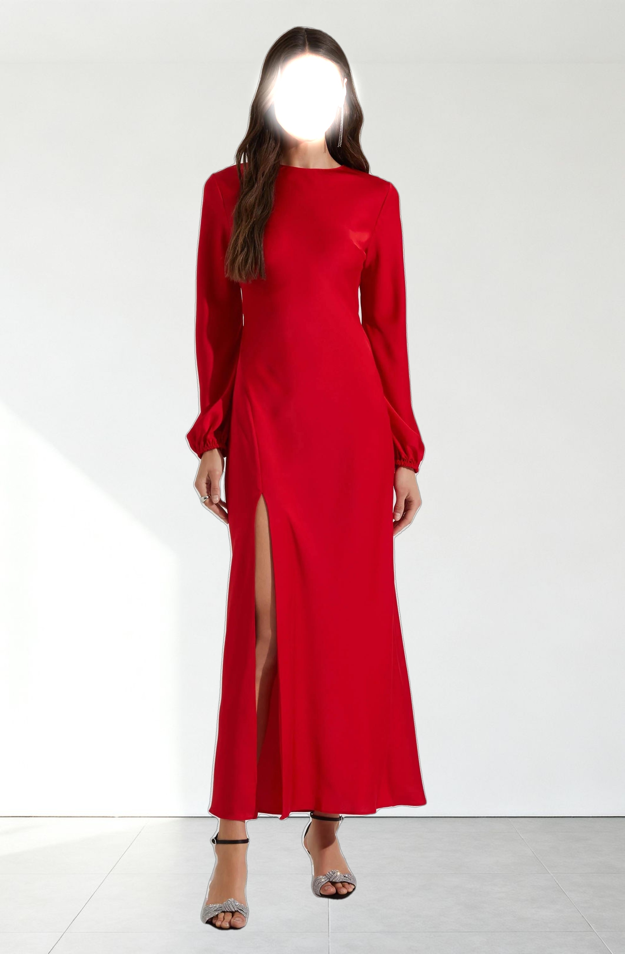 Elyse Satin Maxi Dress