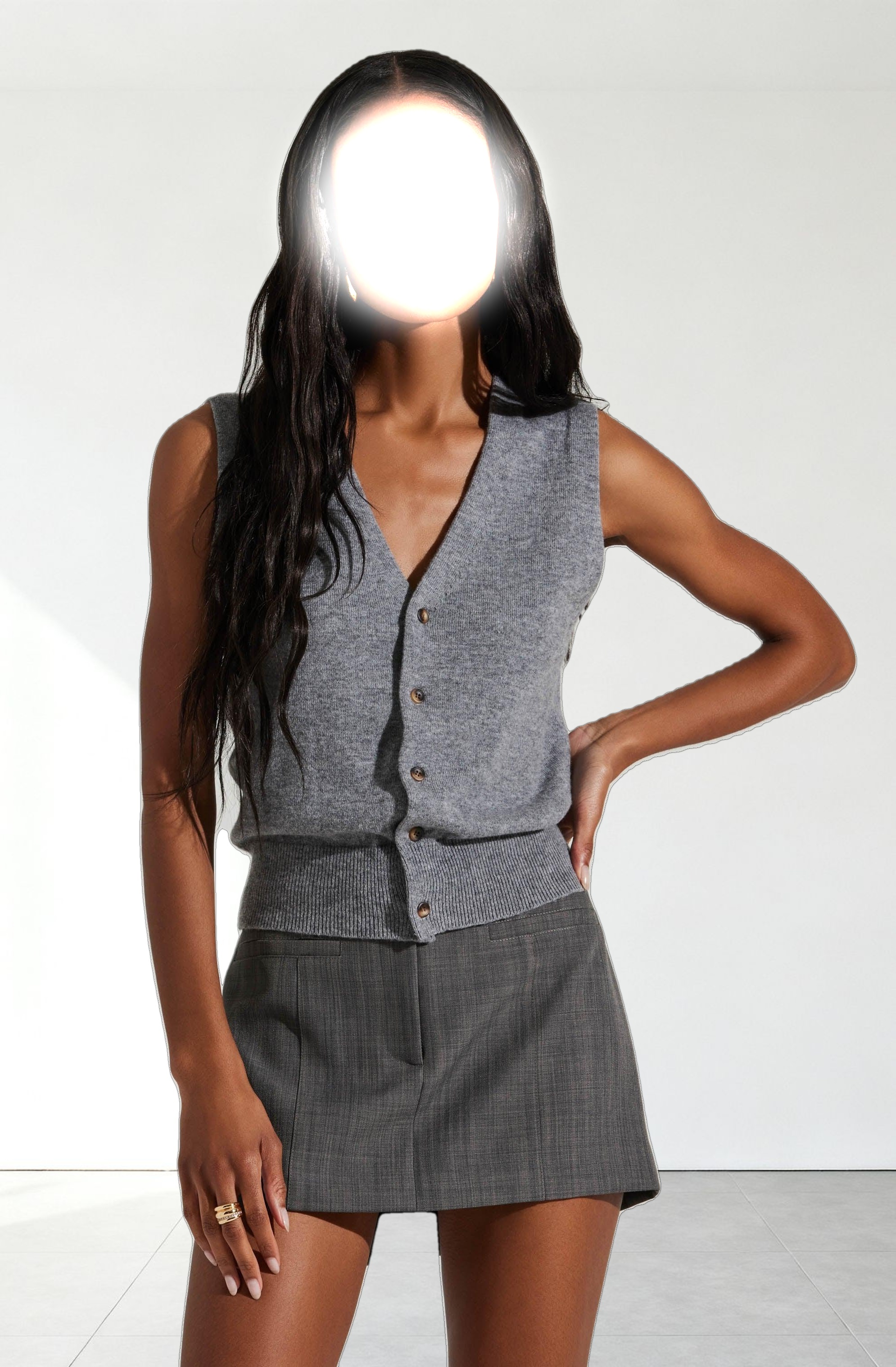 Eira Button-Up Sweater Vest