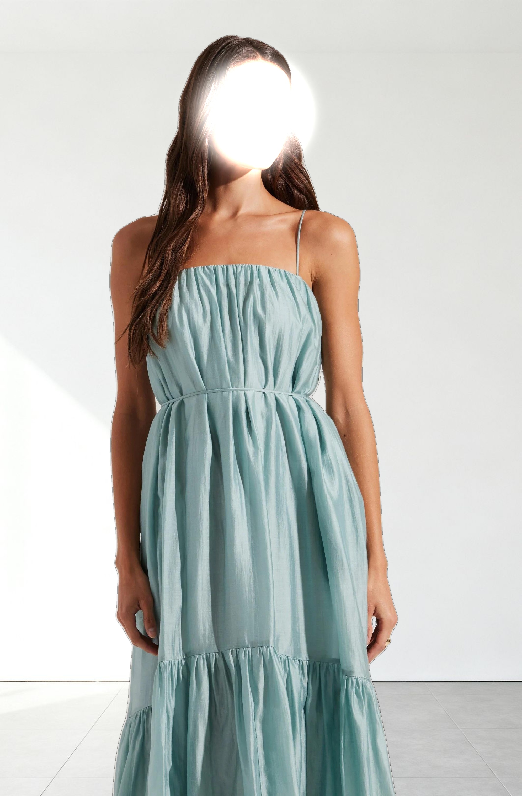 Elisha Tiered High-Low Maxi Dress