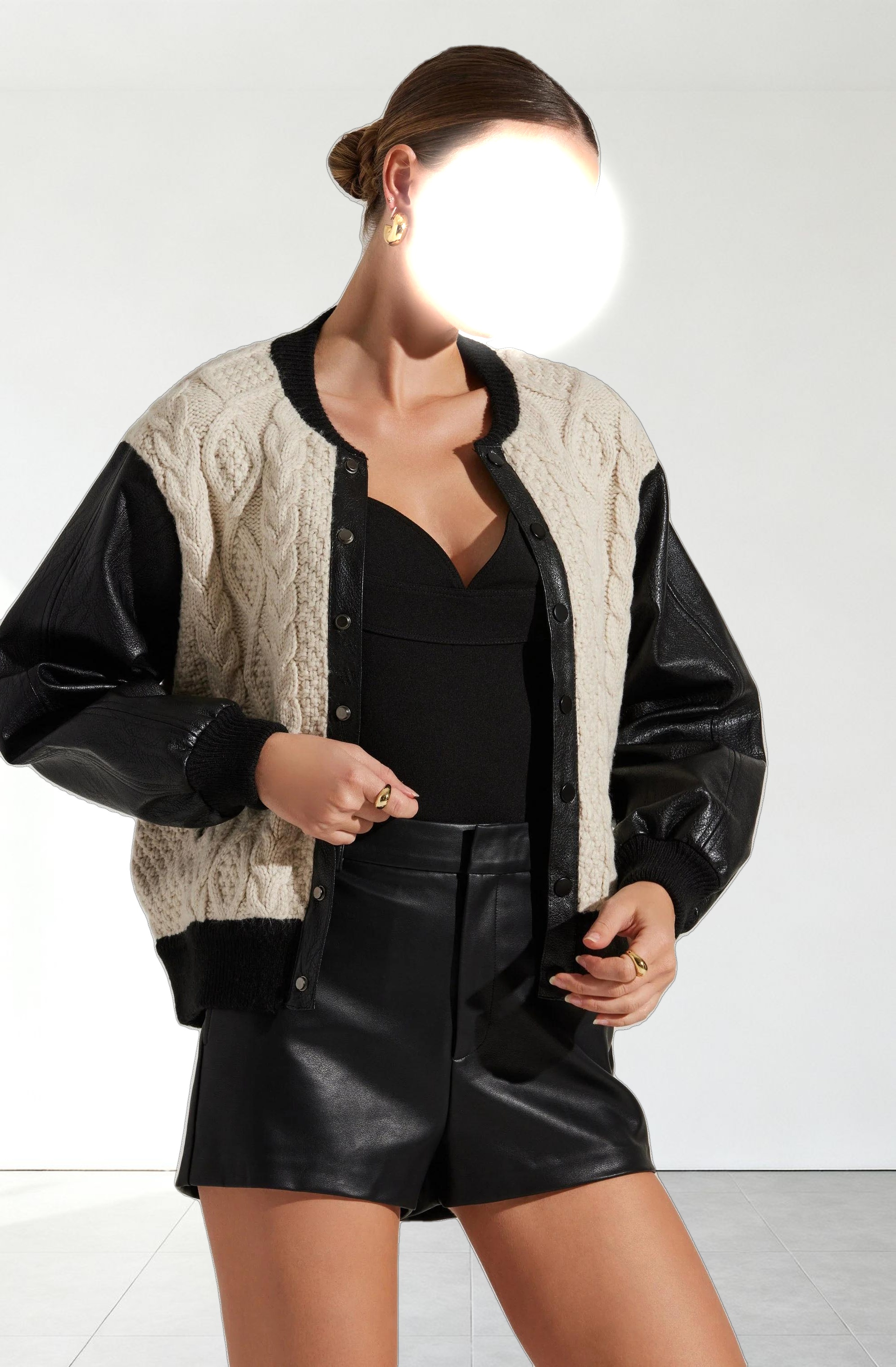 Fionn Contrast Bomber Jacket