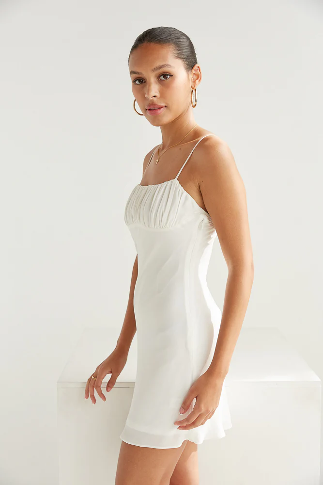 Maude Ruched Mini Dress