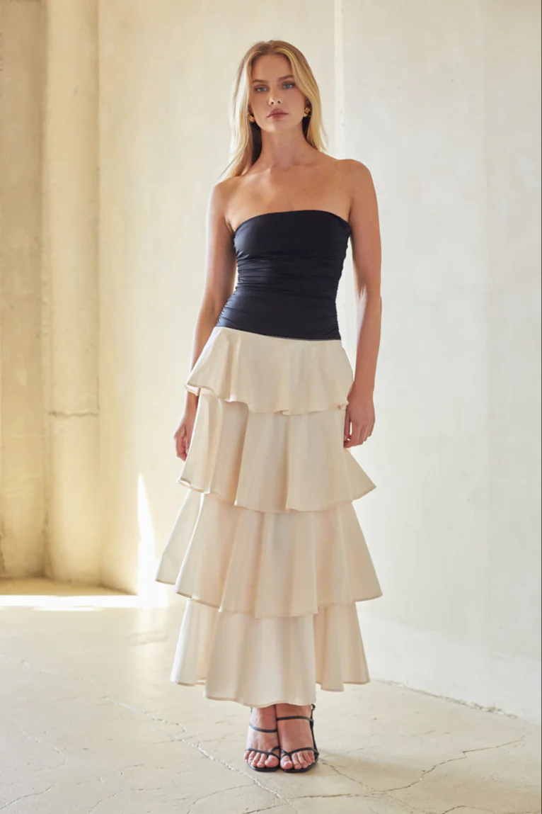 NIA Mathilda Tiered Maxi Dress