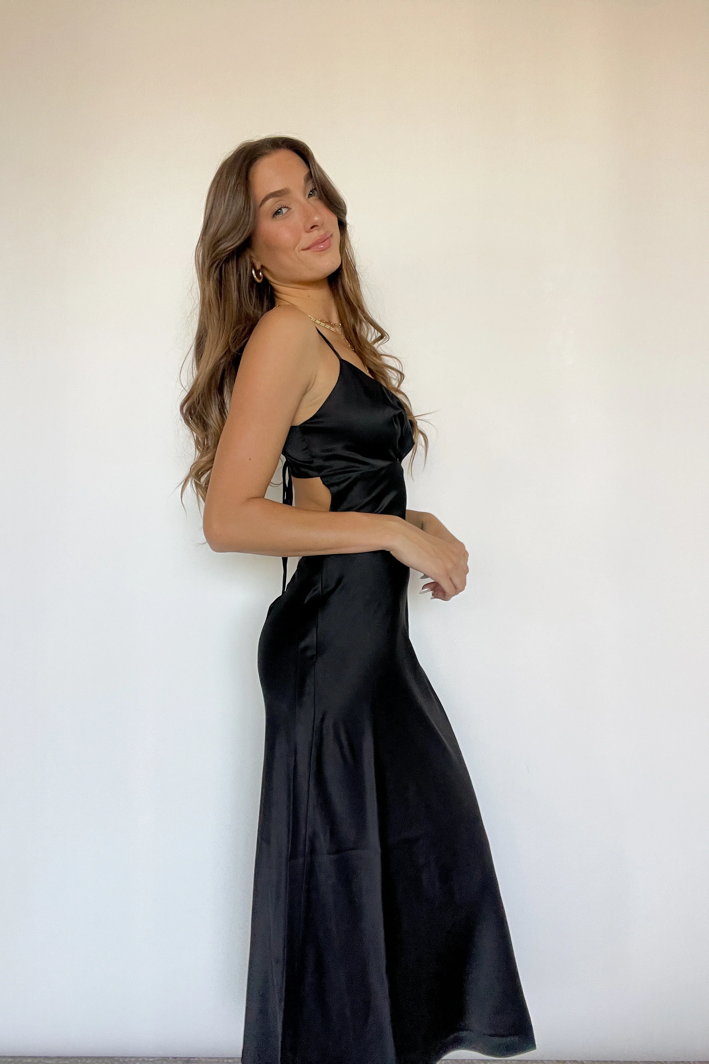 Genesis Satin Midi Dress