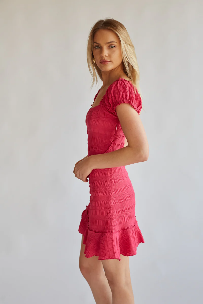 Jenna Puff Sleeve Mini Dress
