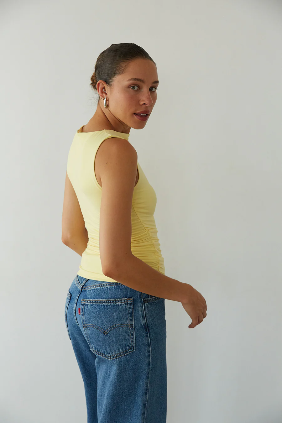 Rylee Ruched Boat Neck Top