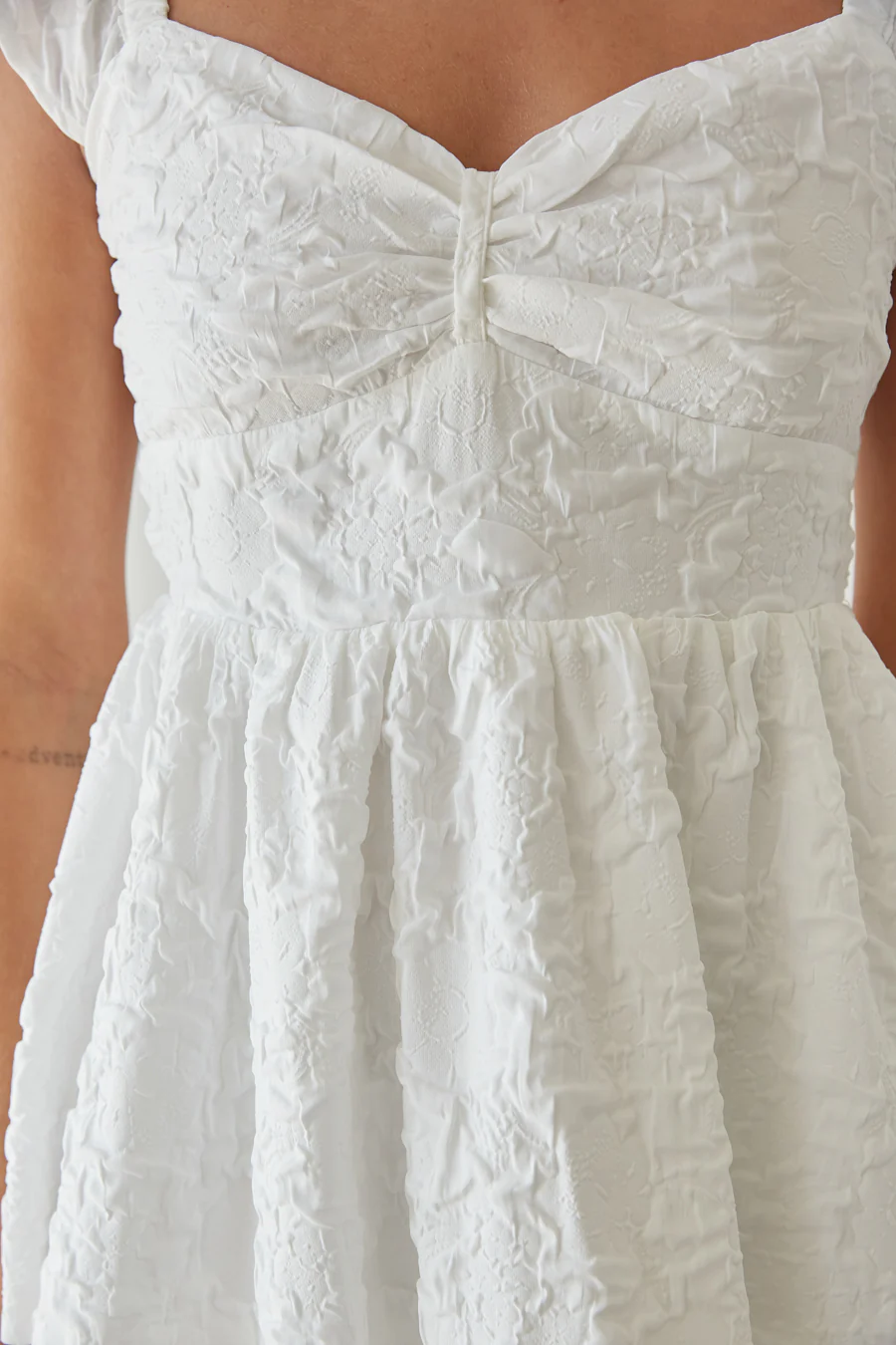 Ashlyn Sweetheart Ruffle Fit and Flare Mini Dress