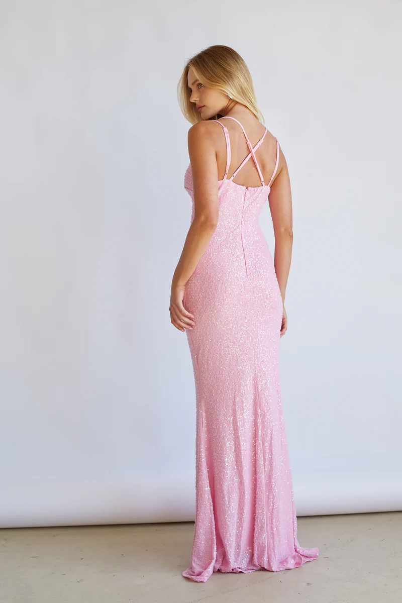 Lilah Sequin Maxi Dress