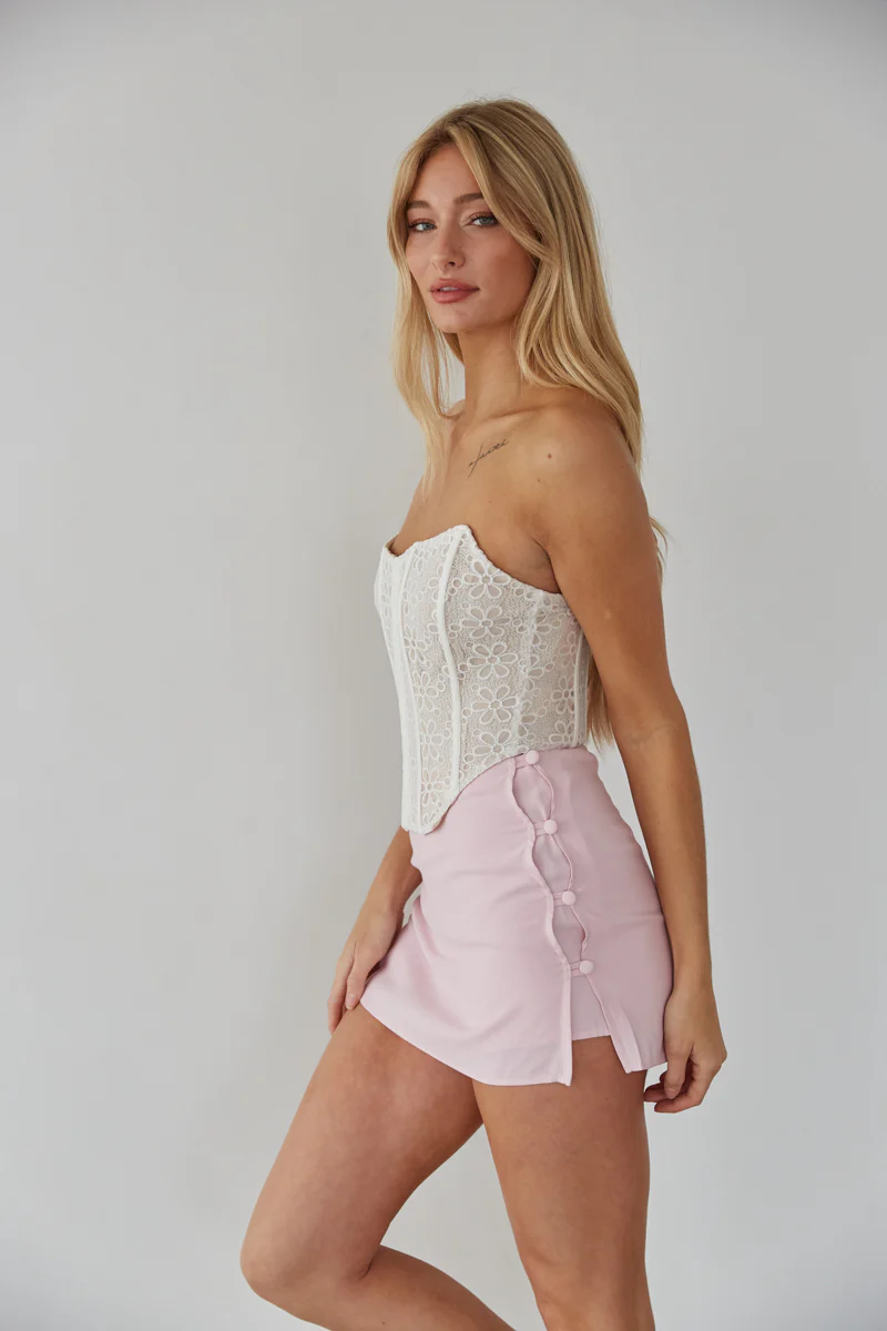 Nalani Strapless Lace Corset