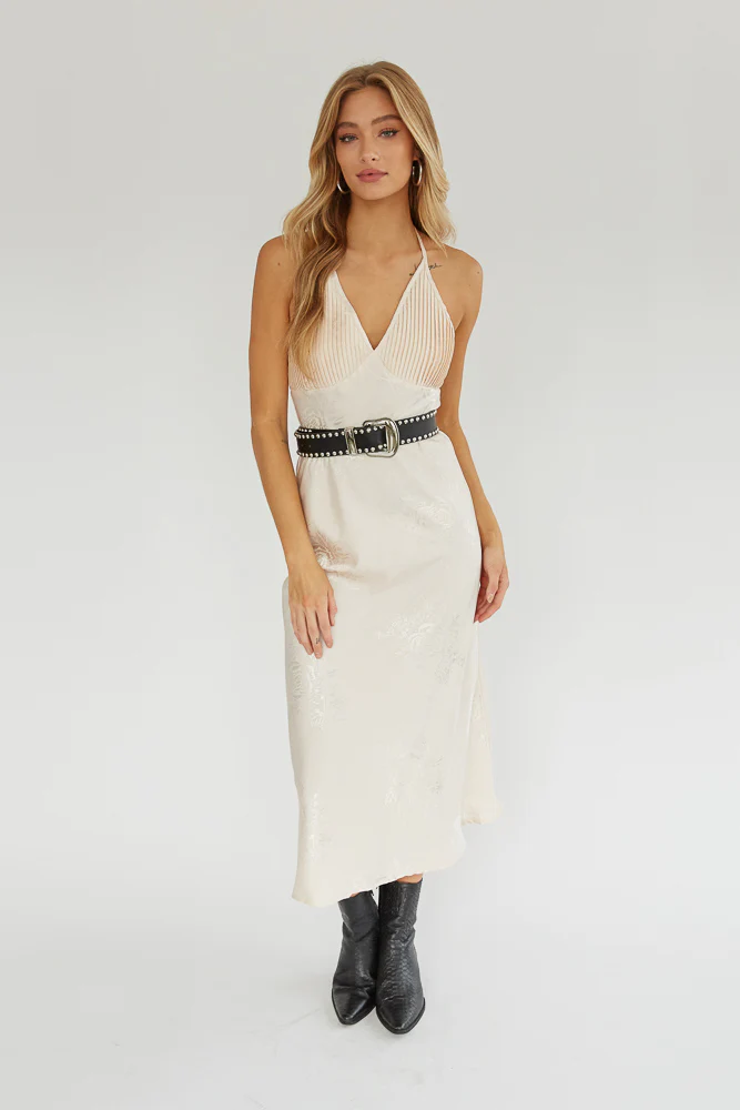Dahlia Halter Midi Dress