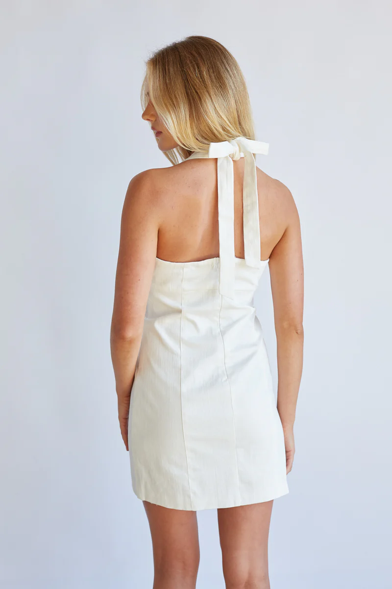 Flora Halter Mini Dress