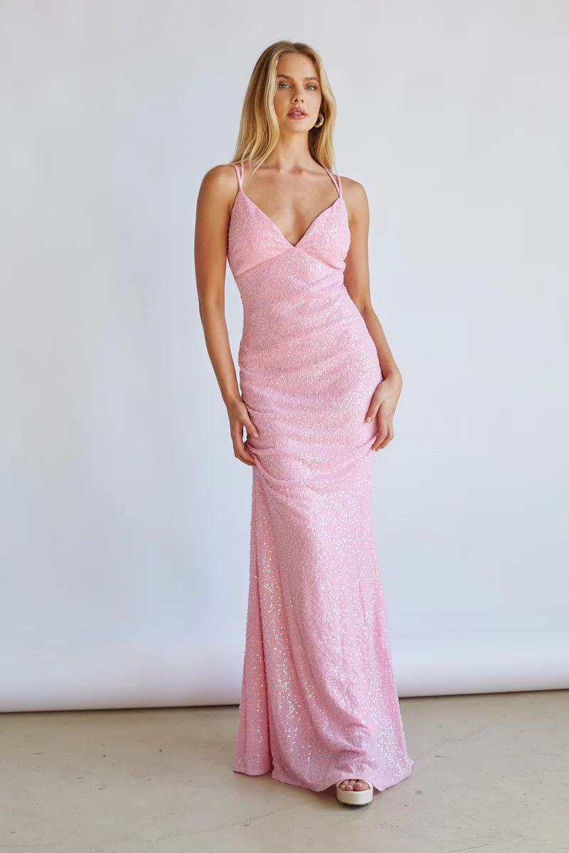Lilah Sequin Maxi Dress