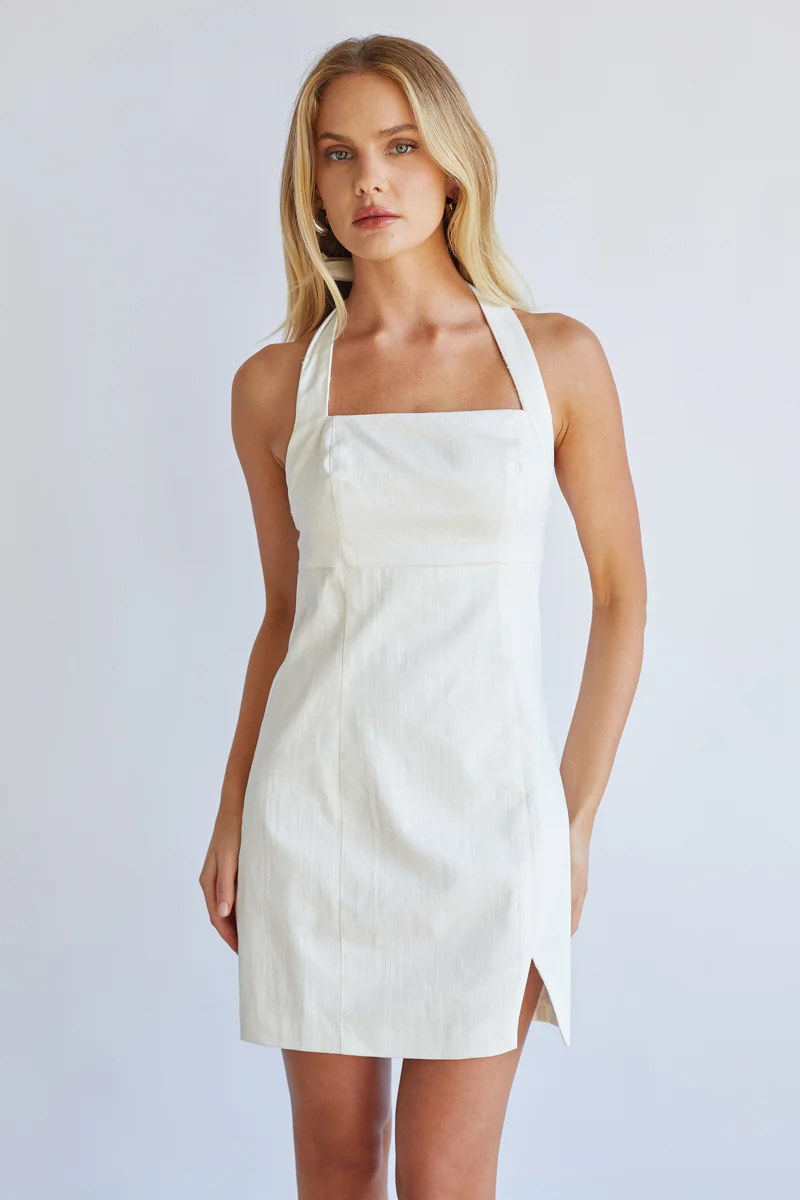 Flora Halter Mini Dress